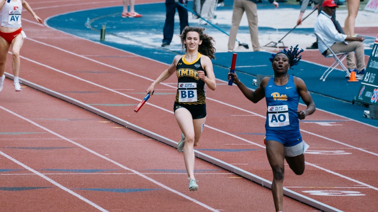 Anna Creel Finishes the 4x400 at Penn Relays