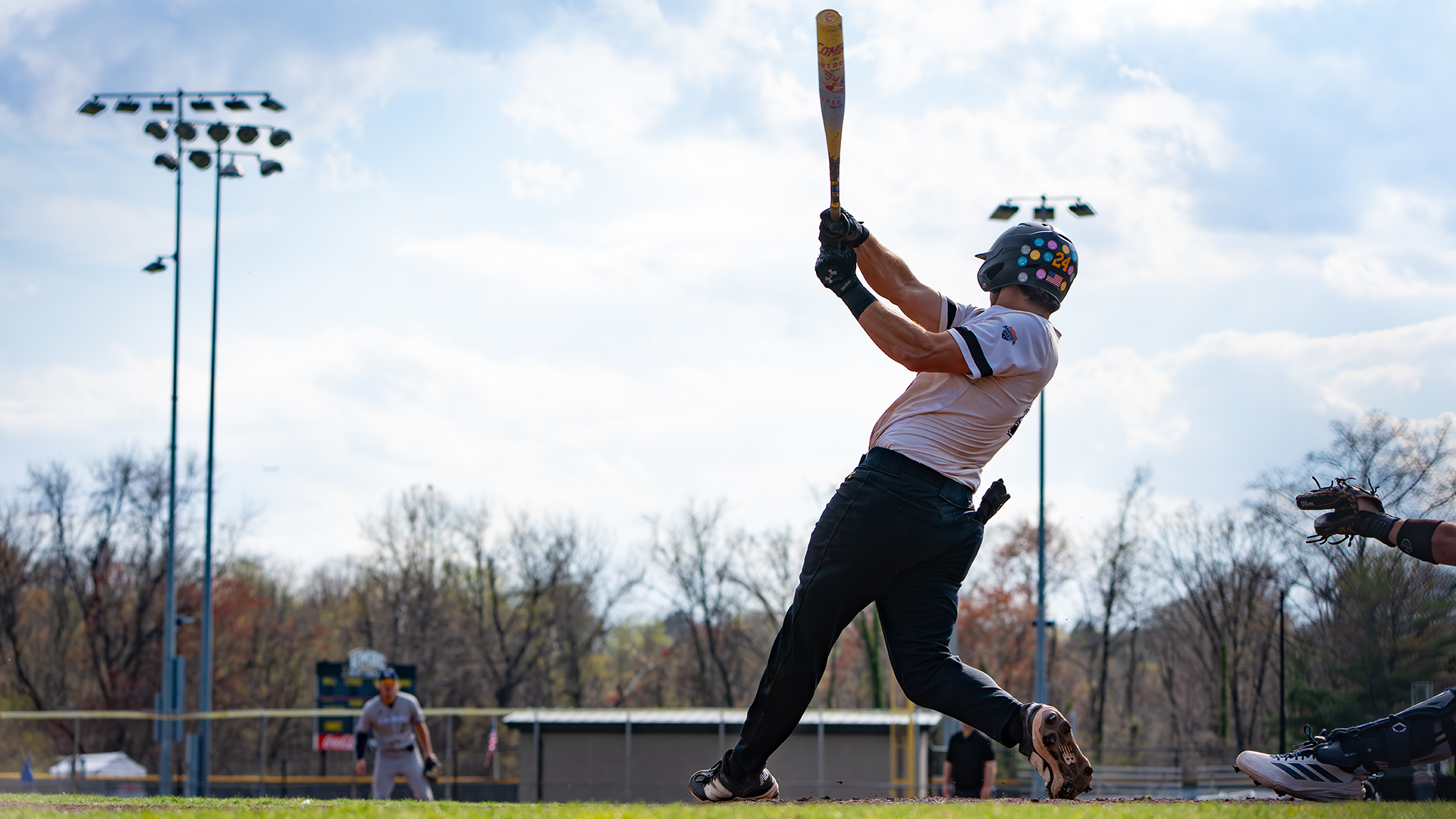 Danny Wyatt gets a hit vs GW