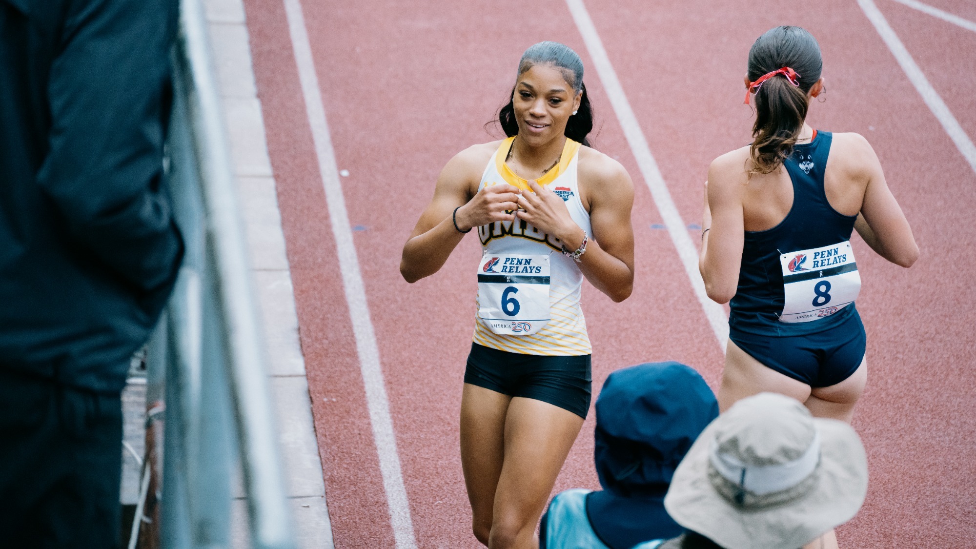 Enazajah Young at Penn Relays