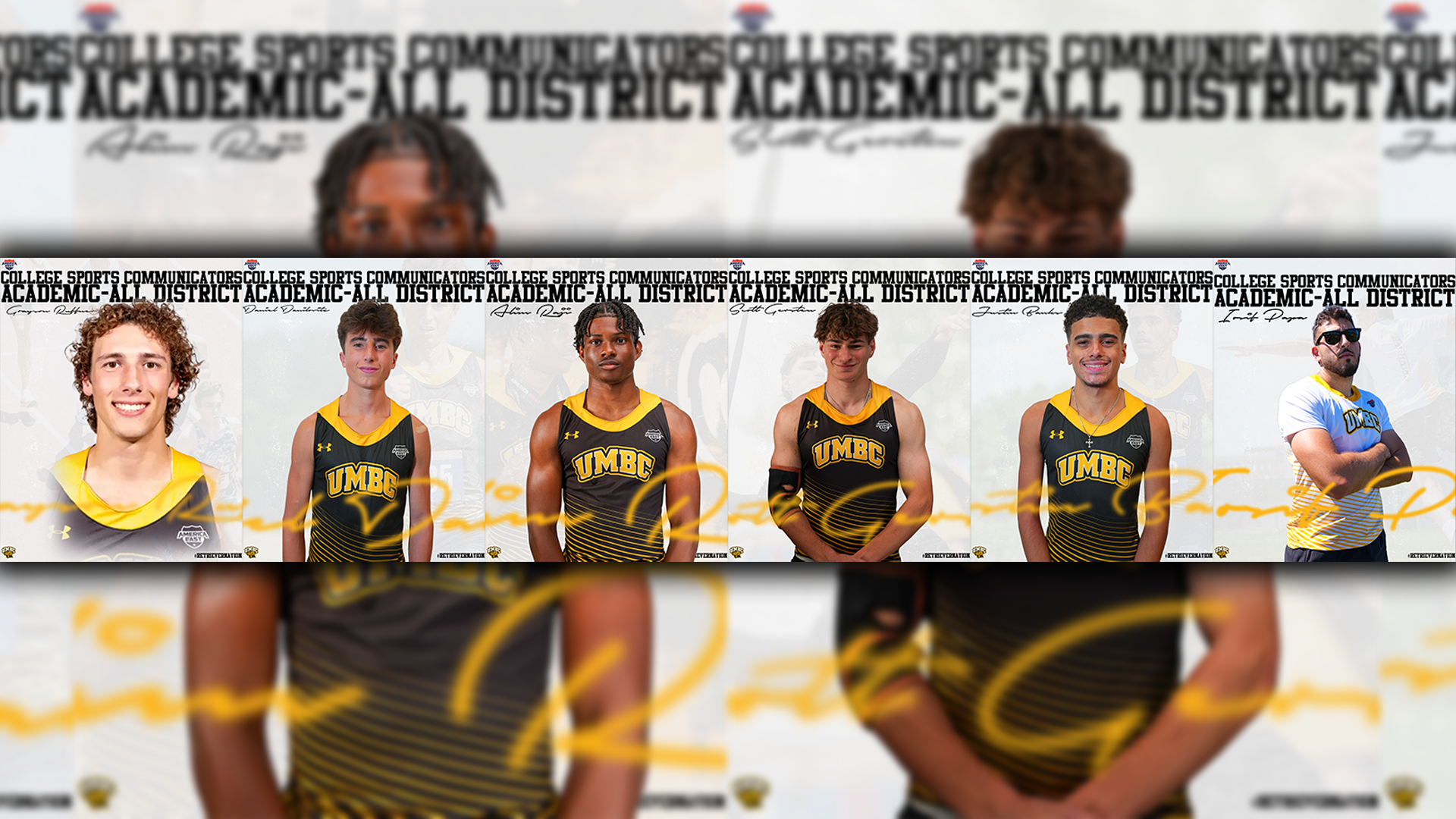  Justin Banks, Daniel Danilovitz, Scott Gersten, Iosif Papa, Alim Raji and Grayson Ruffner were named to the CSC Academic All-District Team