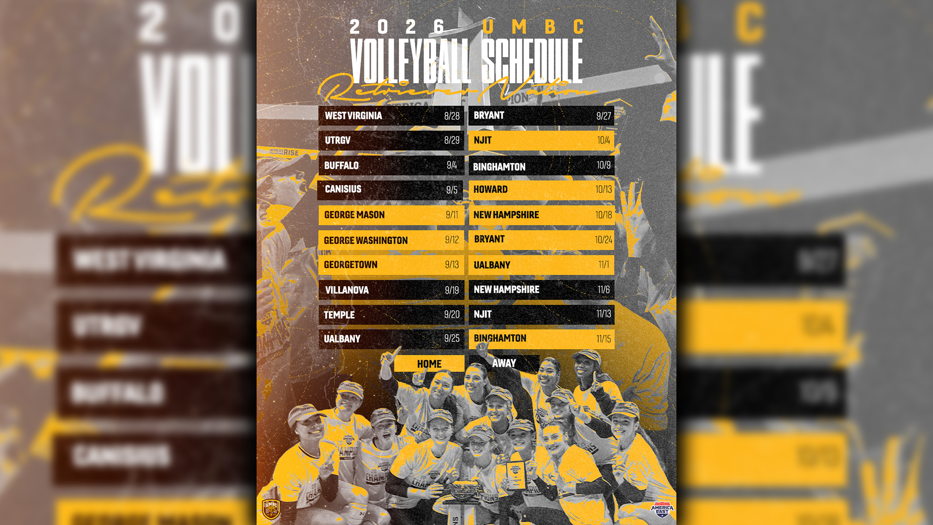 The 2026 UMBC Volleyball Schedule