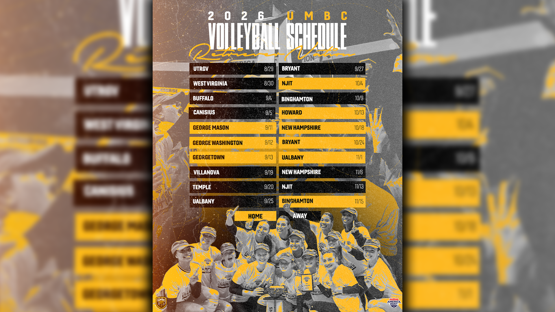 The 2026 UMBC Volleyball Schedule