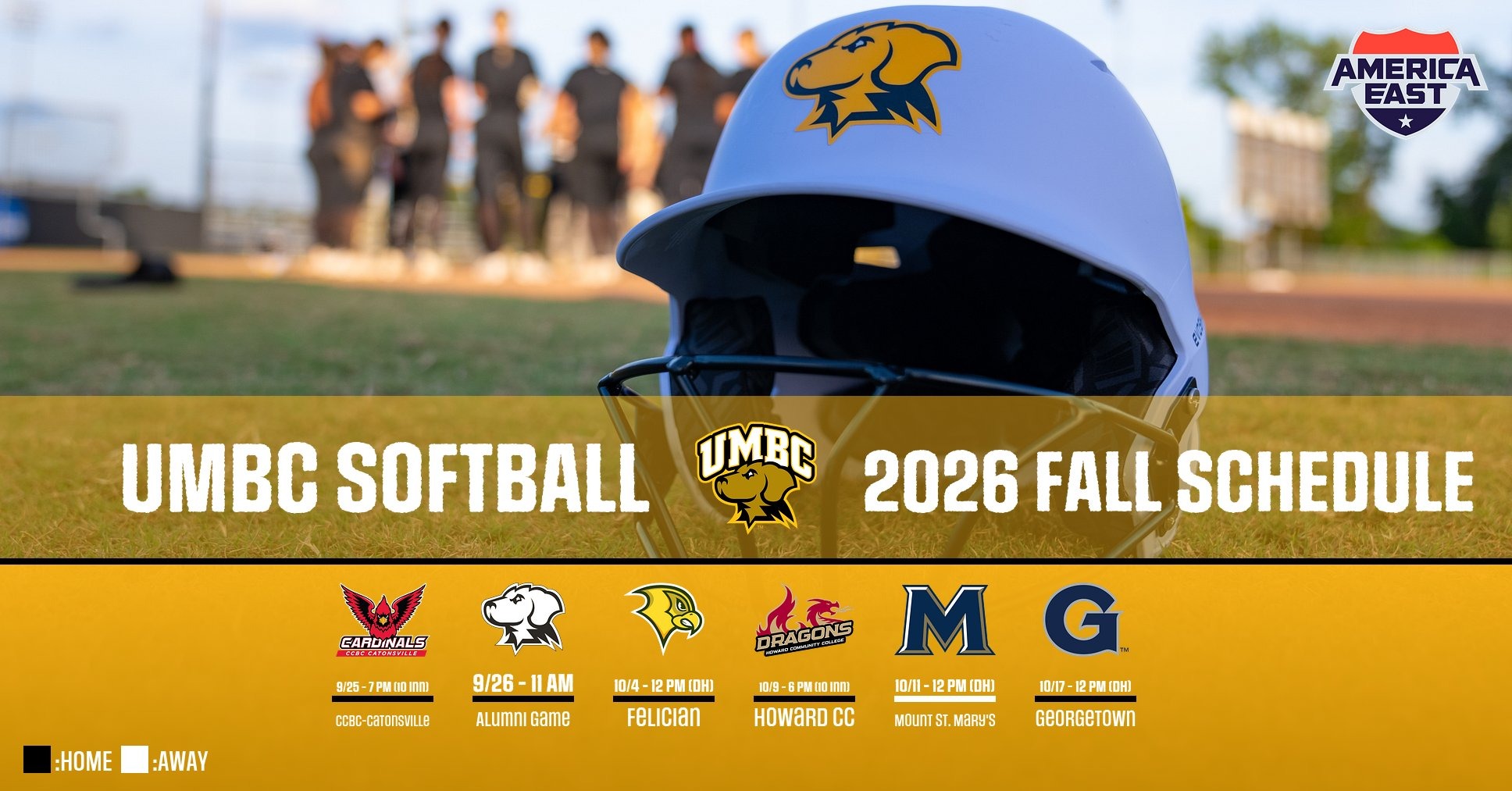 UMBC Softball Fall 2026 Schedule