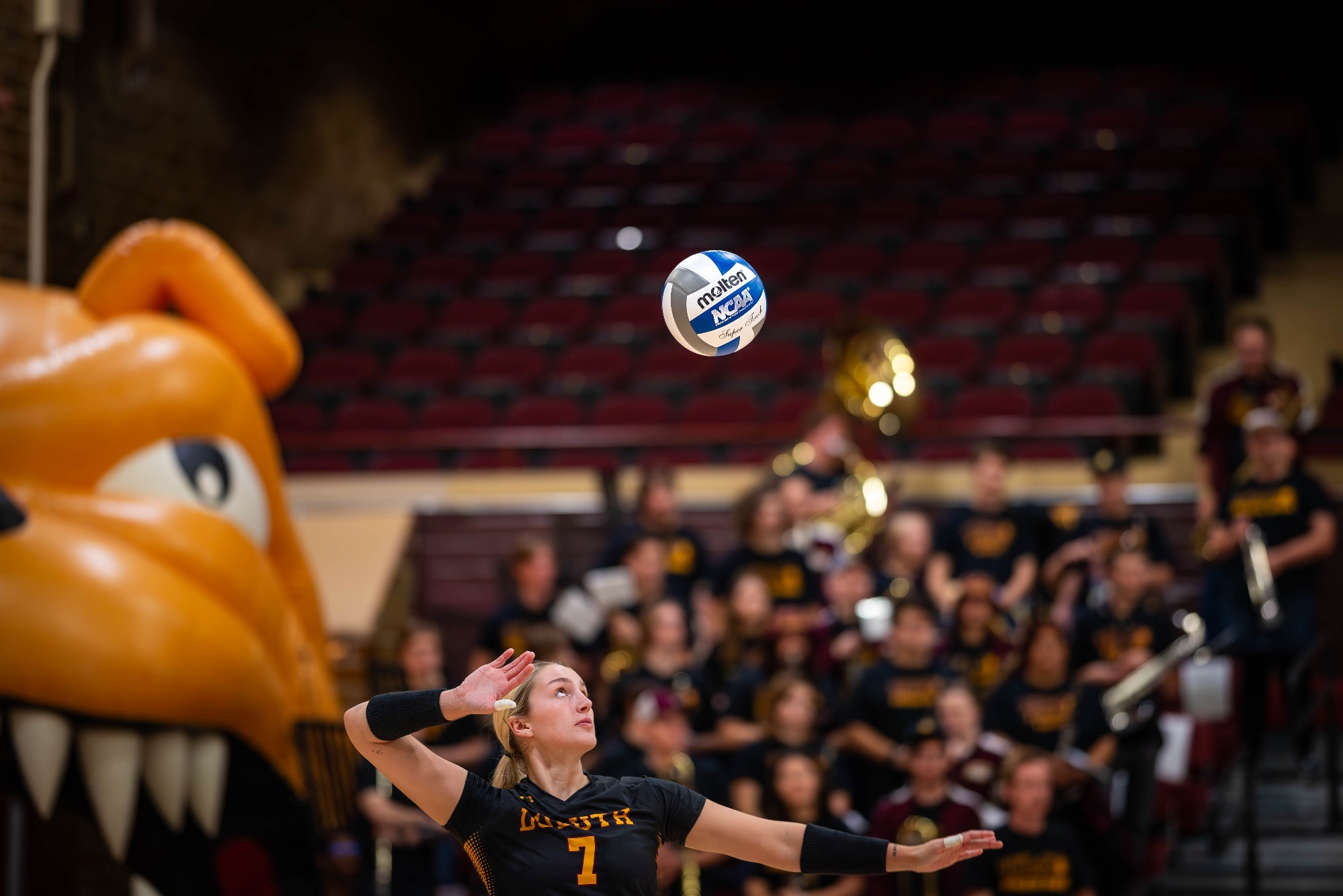 Volleyball Sweeps Crookston, Boos Eclipses 550 Career Wins UMD Athletics
