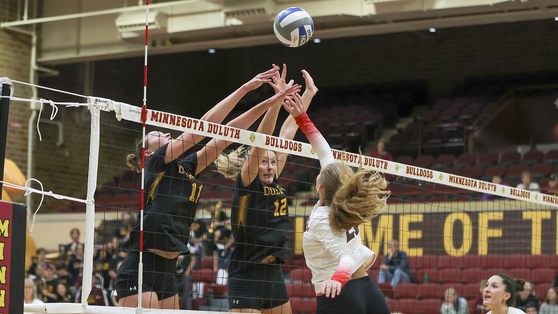 14 Volleyball Takes Down Moorhead, Secures NSIC Tournament UMD Athletics