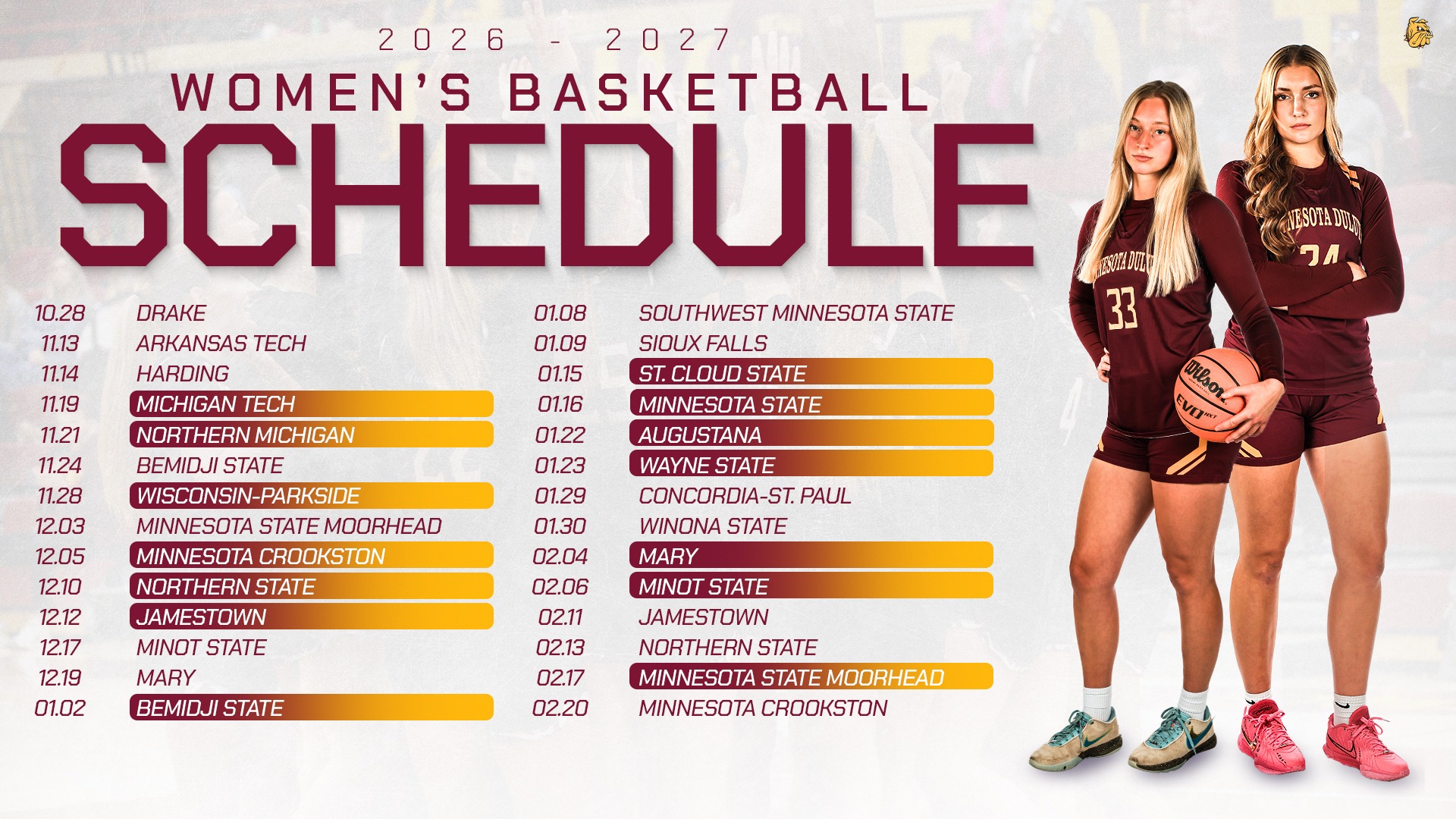 2026-27 WBB Schedule