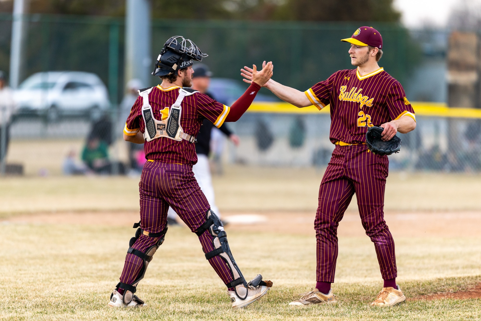Hanson and Meyers high five