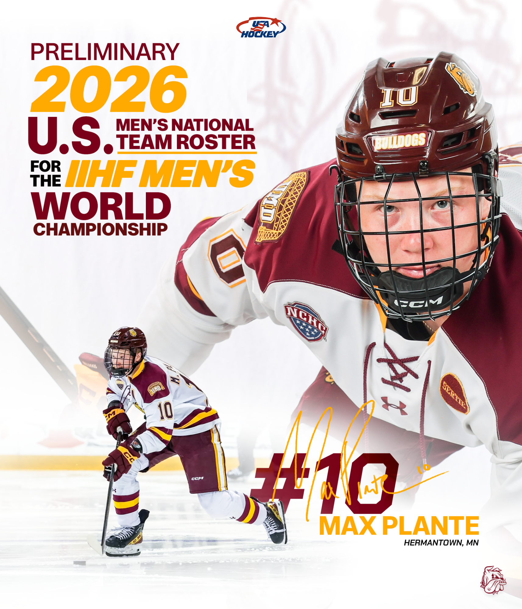 Max Plante Premilnary Roster