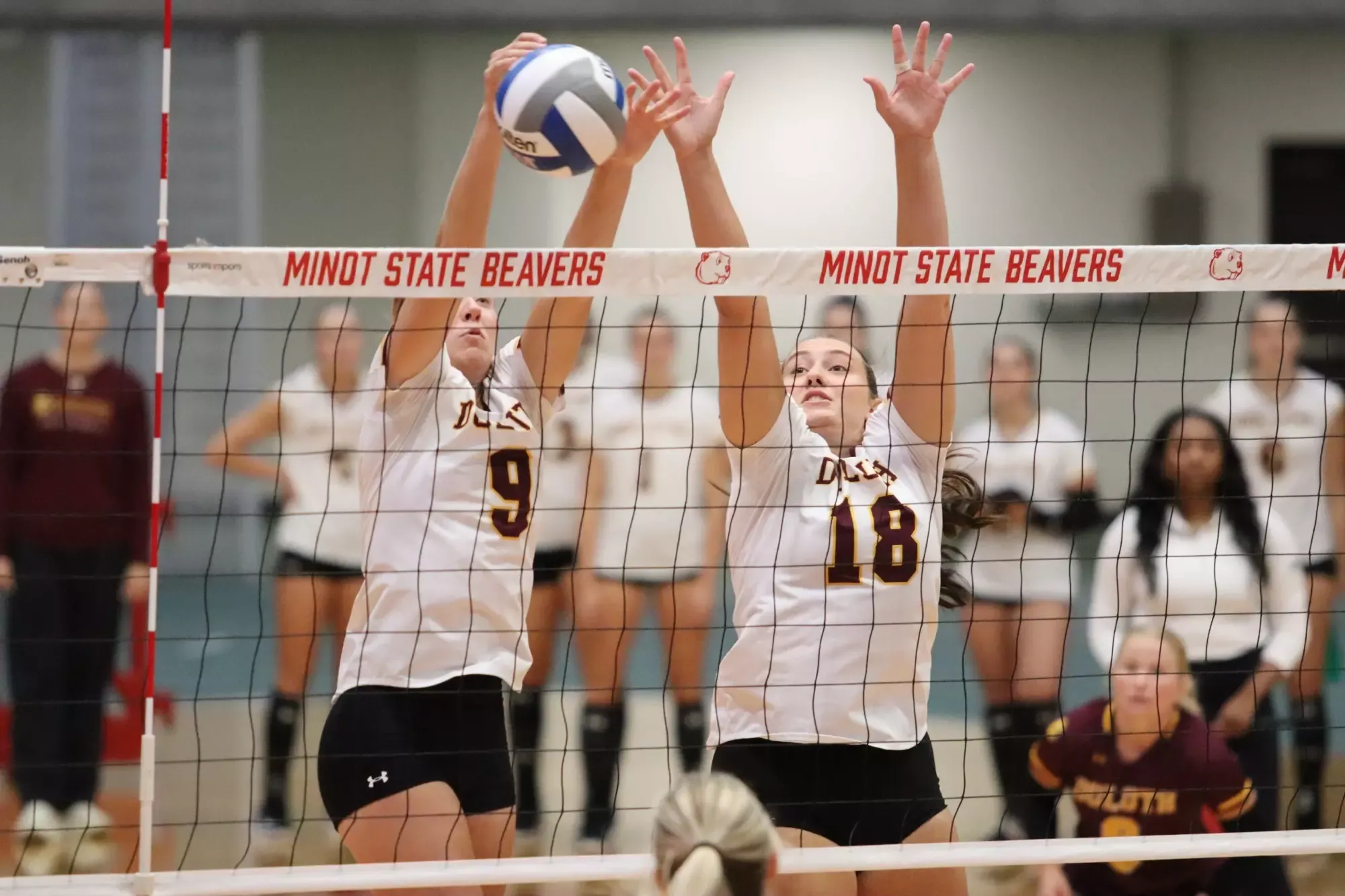 UMD Volleyball block