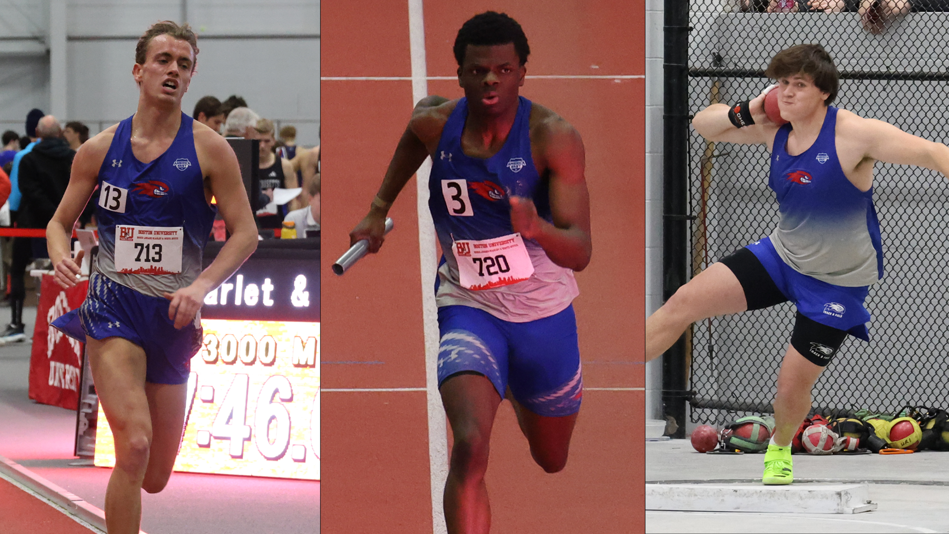 UML Men's TF - 1/24 - BU Bruce Lehane Scarlet & White Invite Recap Photo