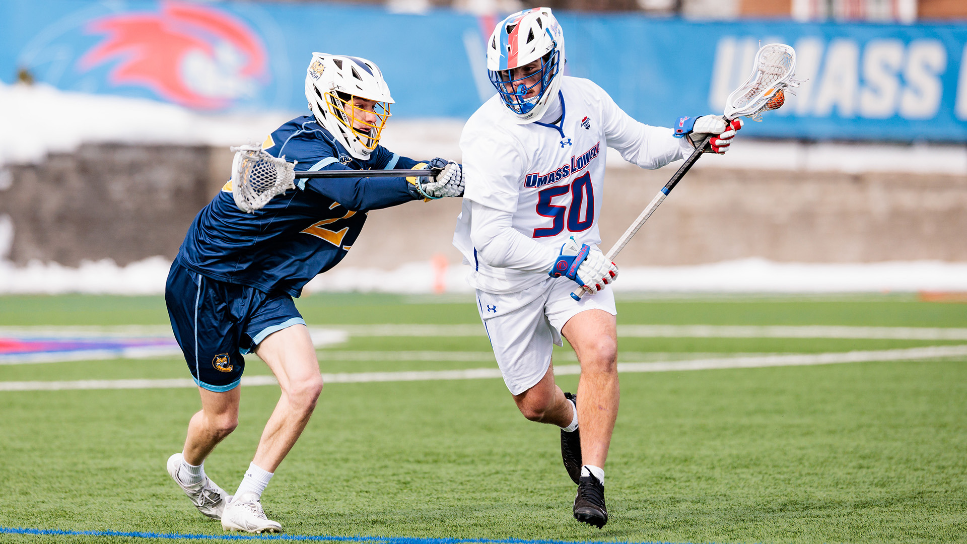 Maverick Chedel against Quinnipiac in Season Opener