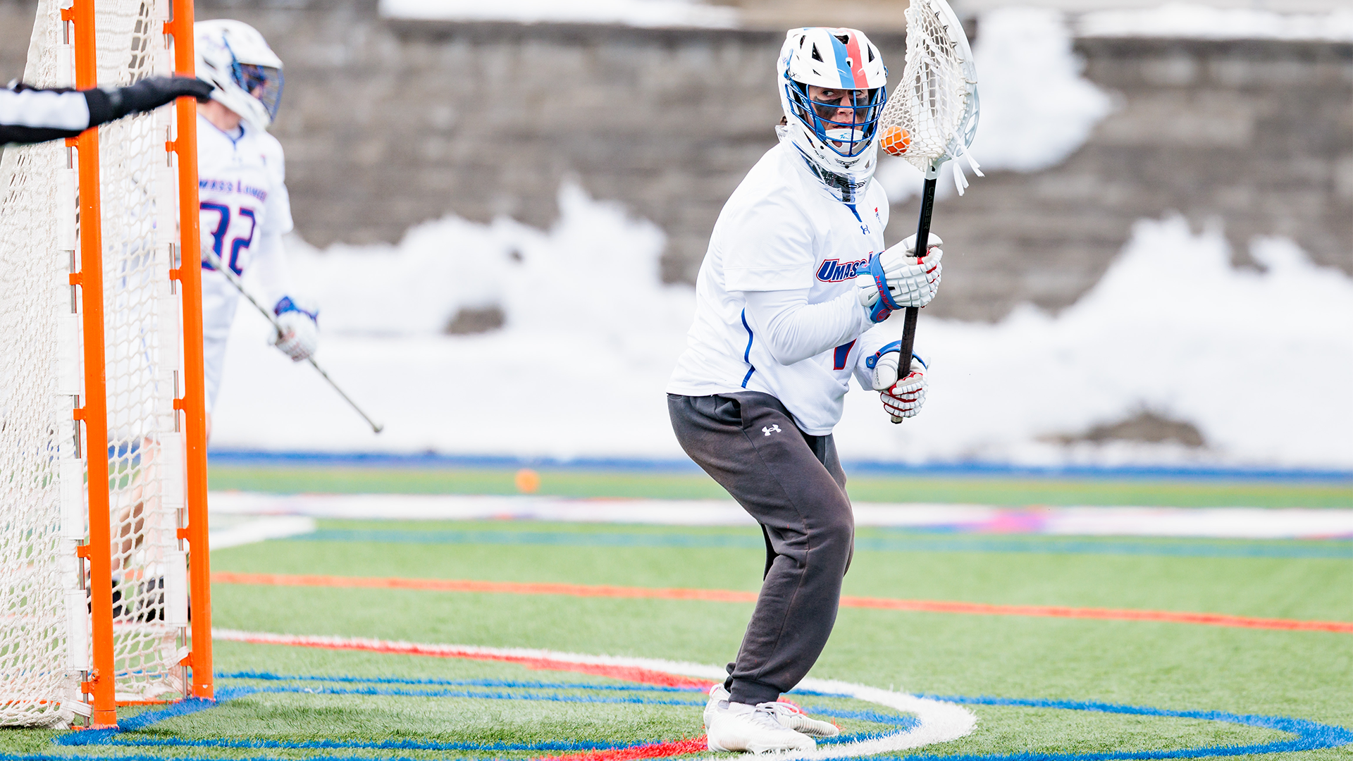 Kosakowski in net vs Quinnipiac