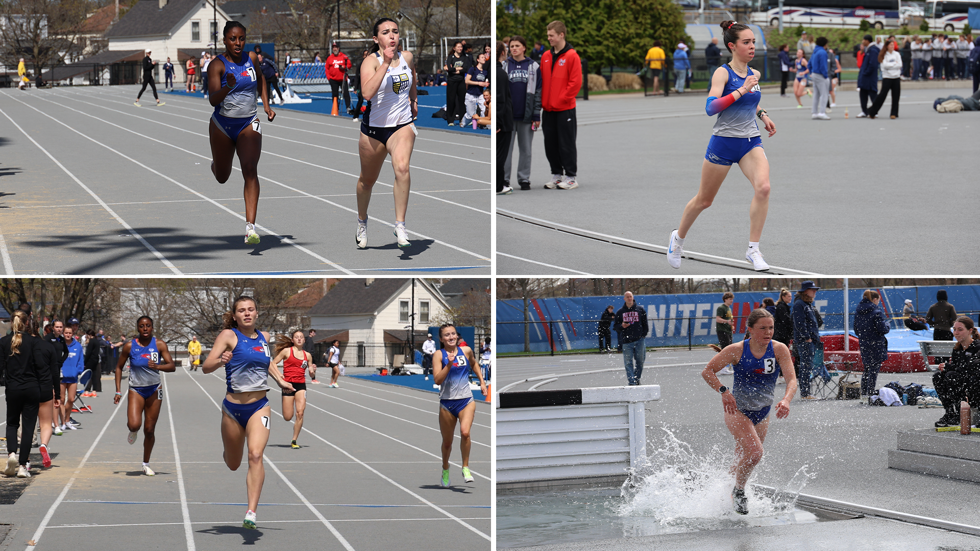 Collage of Bridget Geary, Krista Bettez, Soria Roberts, and Selena Wood Running
