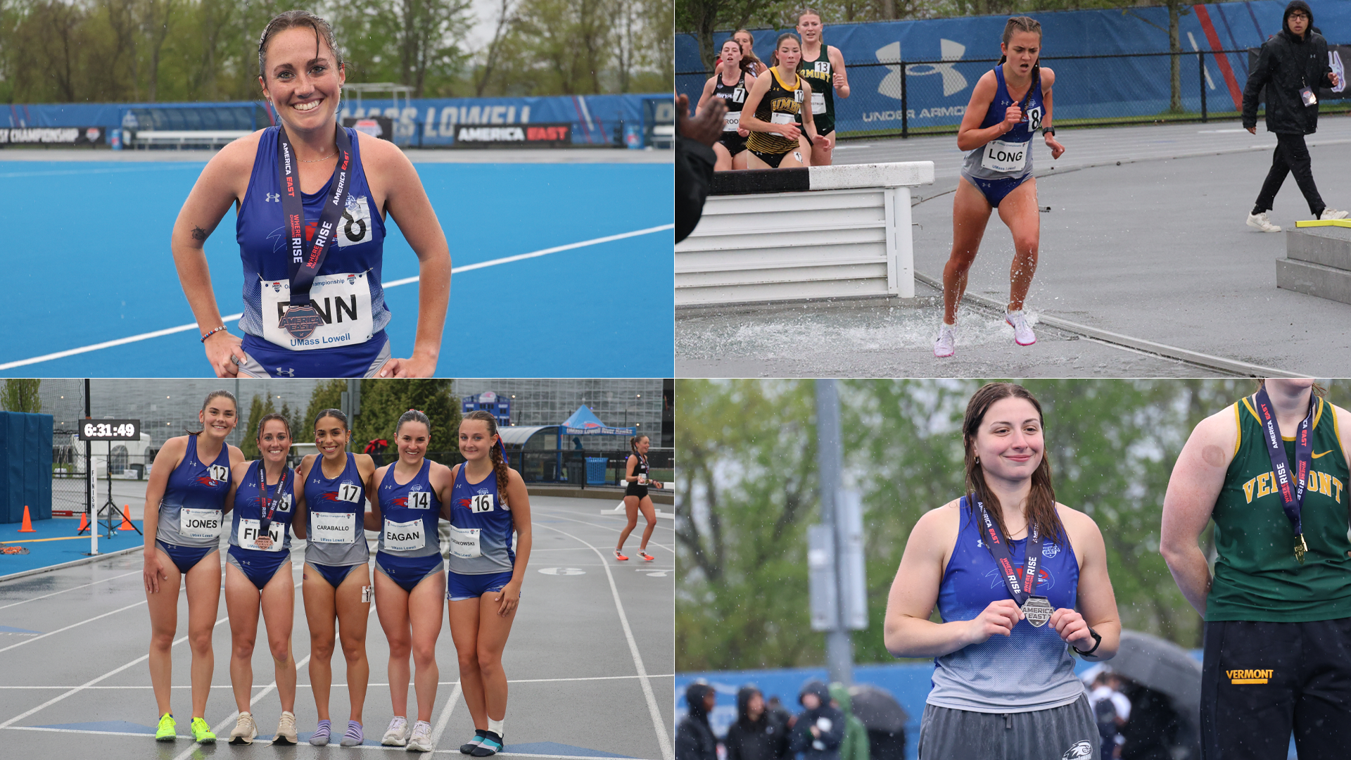 UMass Lowell Women's TF - 2026 Day One Graphic for AE Track and Field Championships