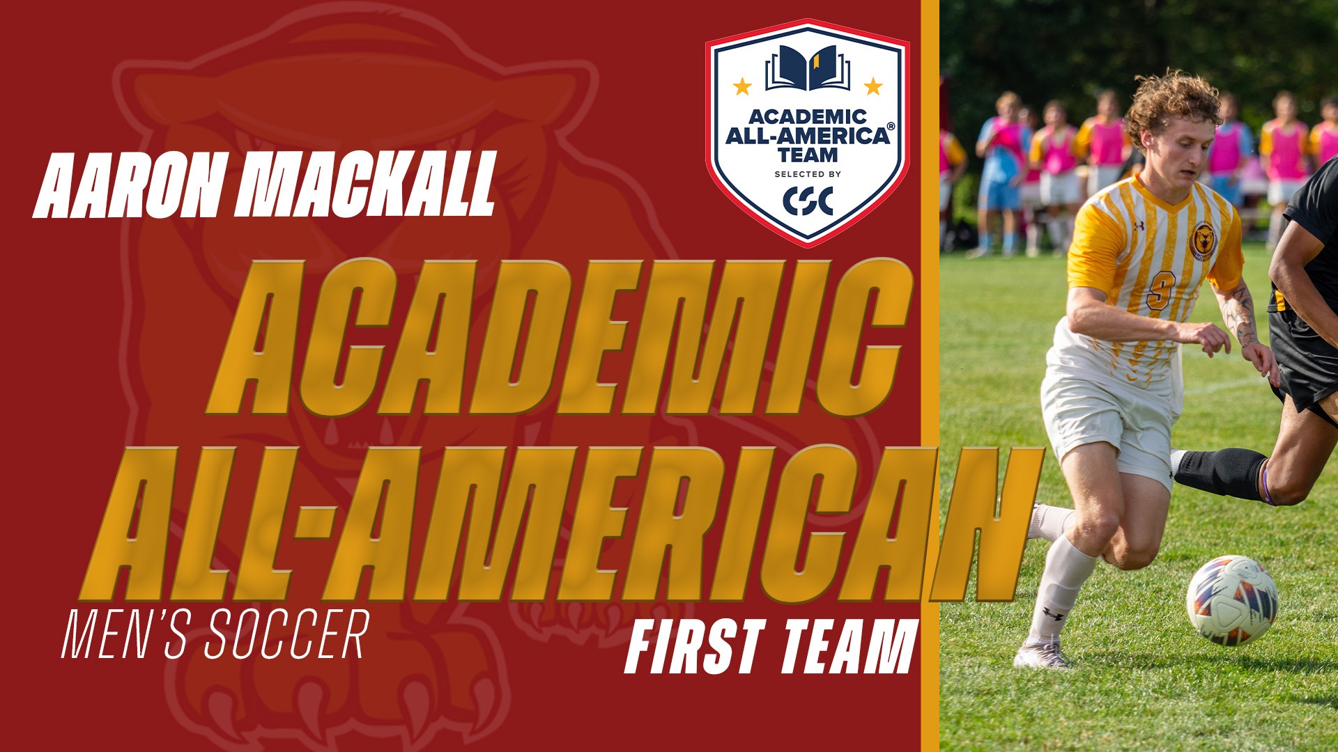 Aaron Mackall Academic All-American Men's Soccer First Team