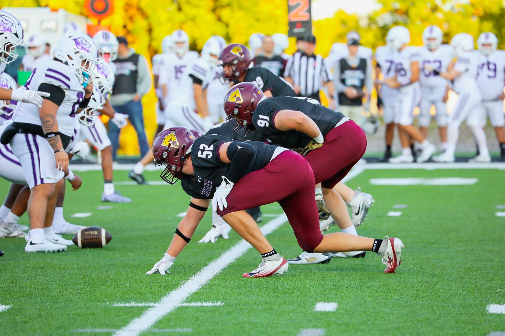 Davies Jr. - Action Shot - Football vs Crown