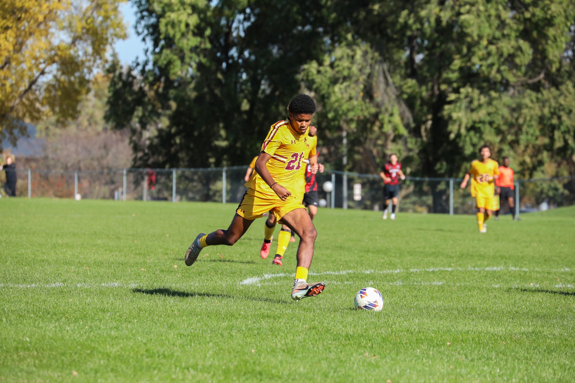 Reed- Action Shot- Men's Soccer vs BLC