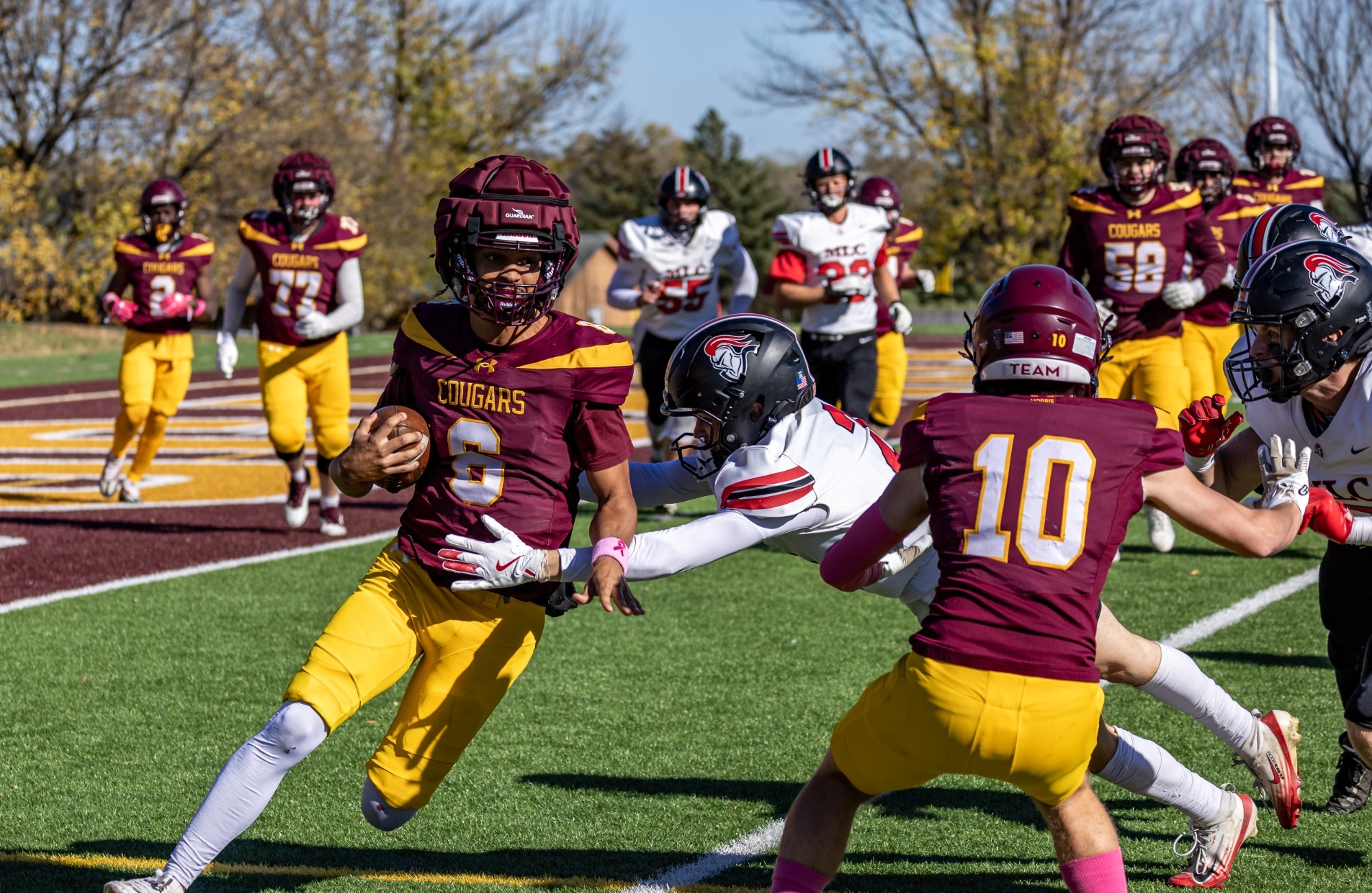 Drake - Action Shot - Football vs Martin Luther