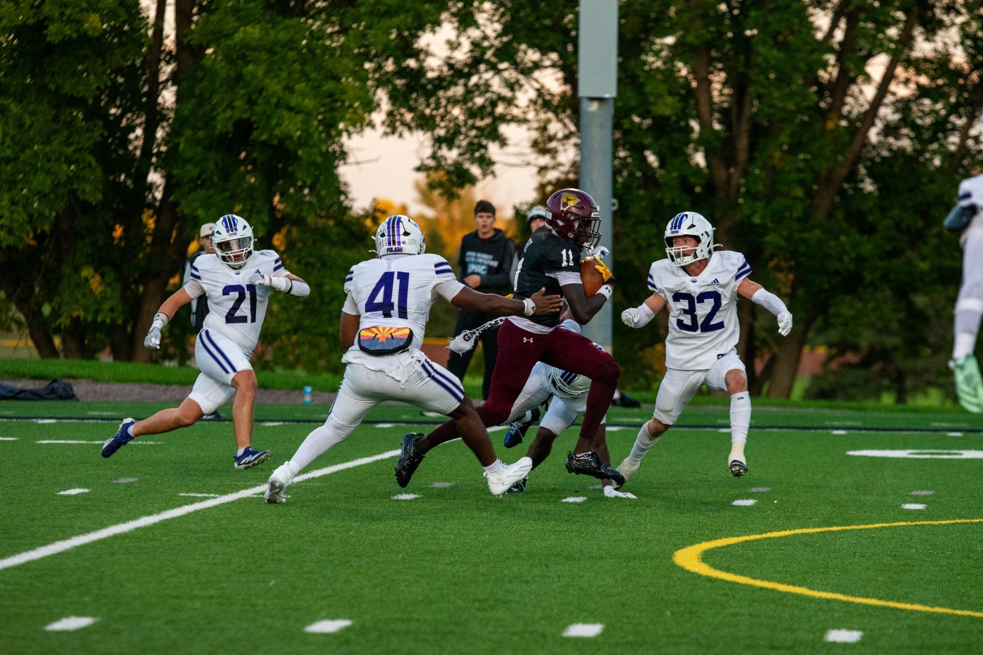Guy - Action Shot - Football vs Crown