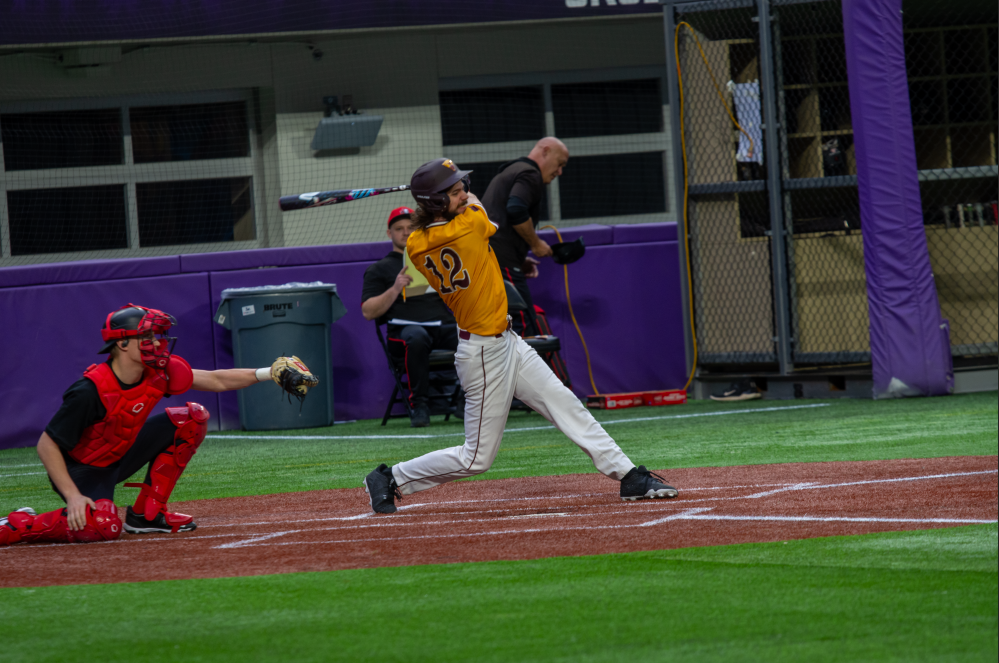 Tyler Moriarty Action shot - Baseball vs MLC 2/24/26