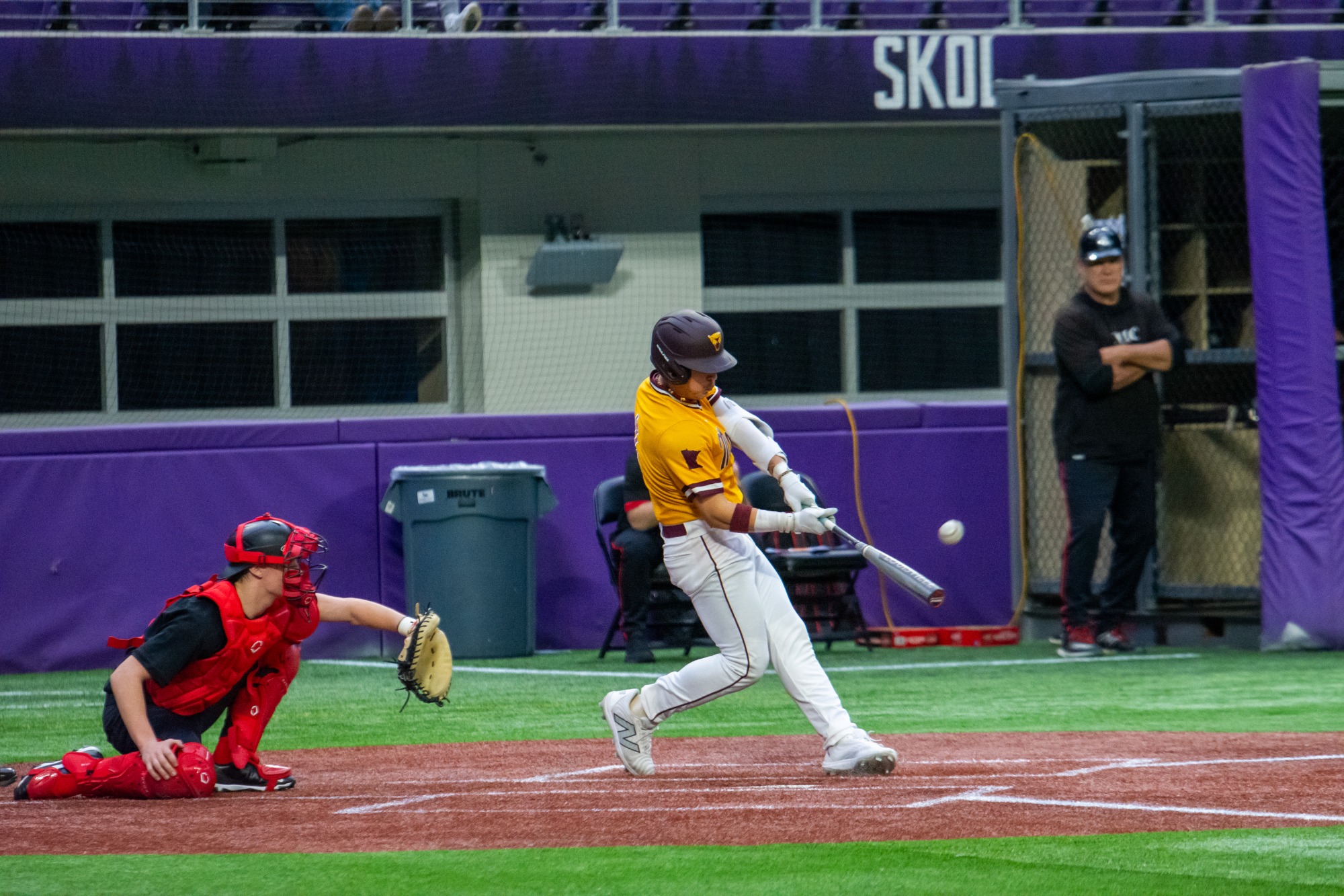 Black - Action shot - Baseball vs Martin Luther 2/24/26