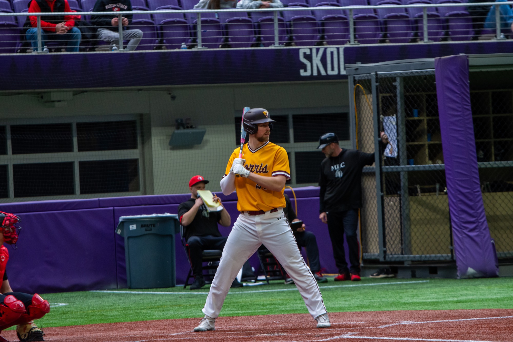 Meuser - Action shot - Baseball vs Martin Luther 2/24/26