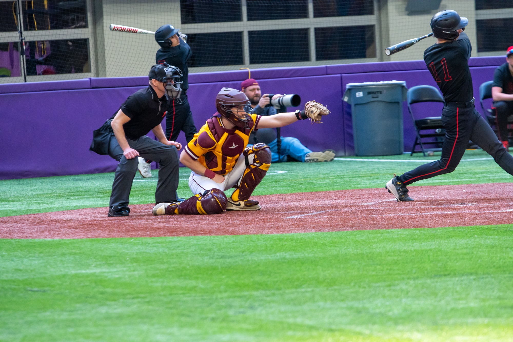 Moran - Action shot - Baseball vs Martin Luther 2/24/26