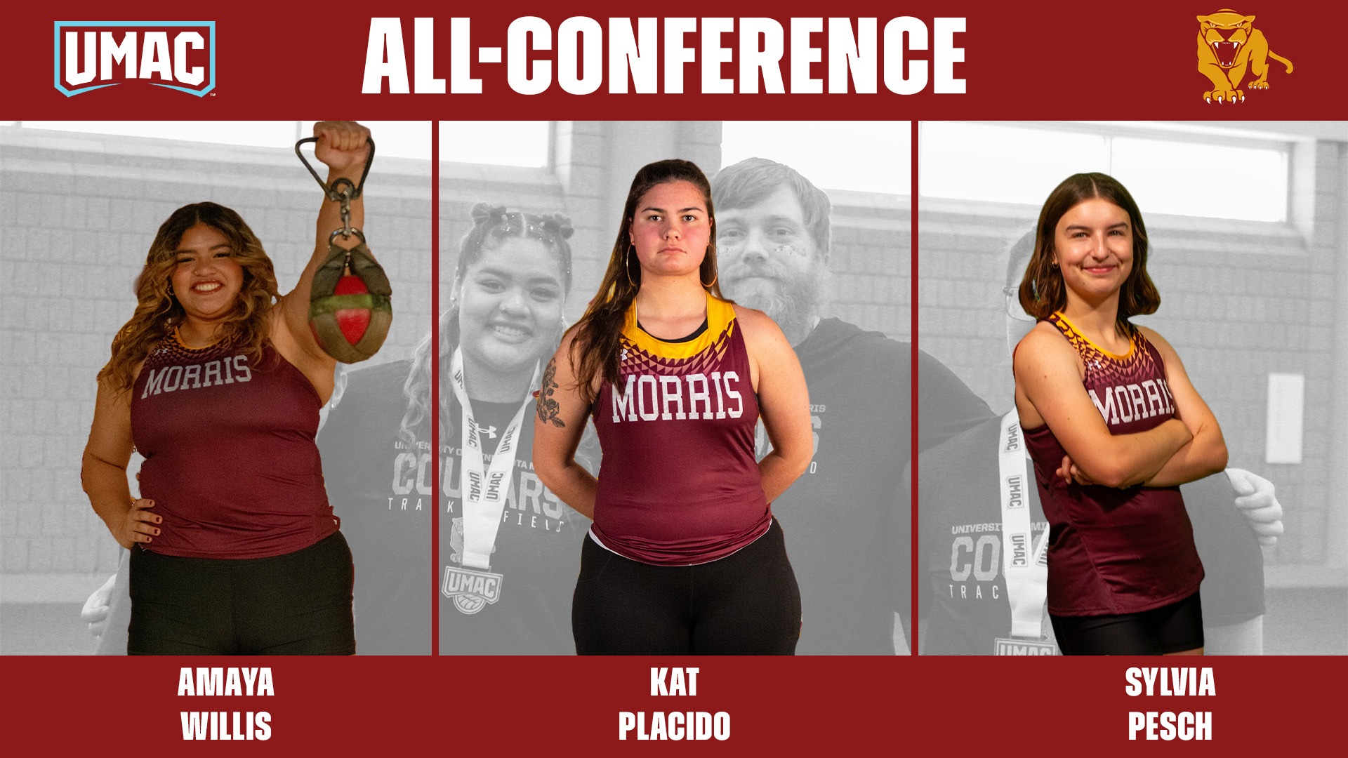 UMAC All-Conference Amaya Willis Kat Placido Sylvia Pesch