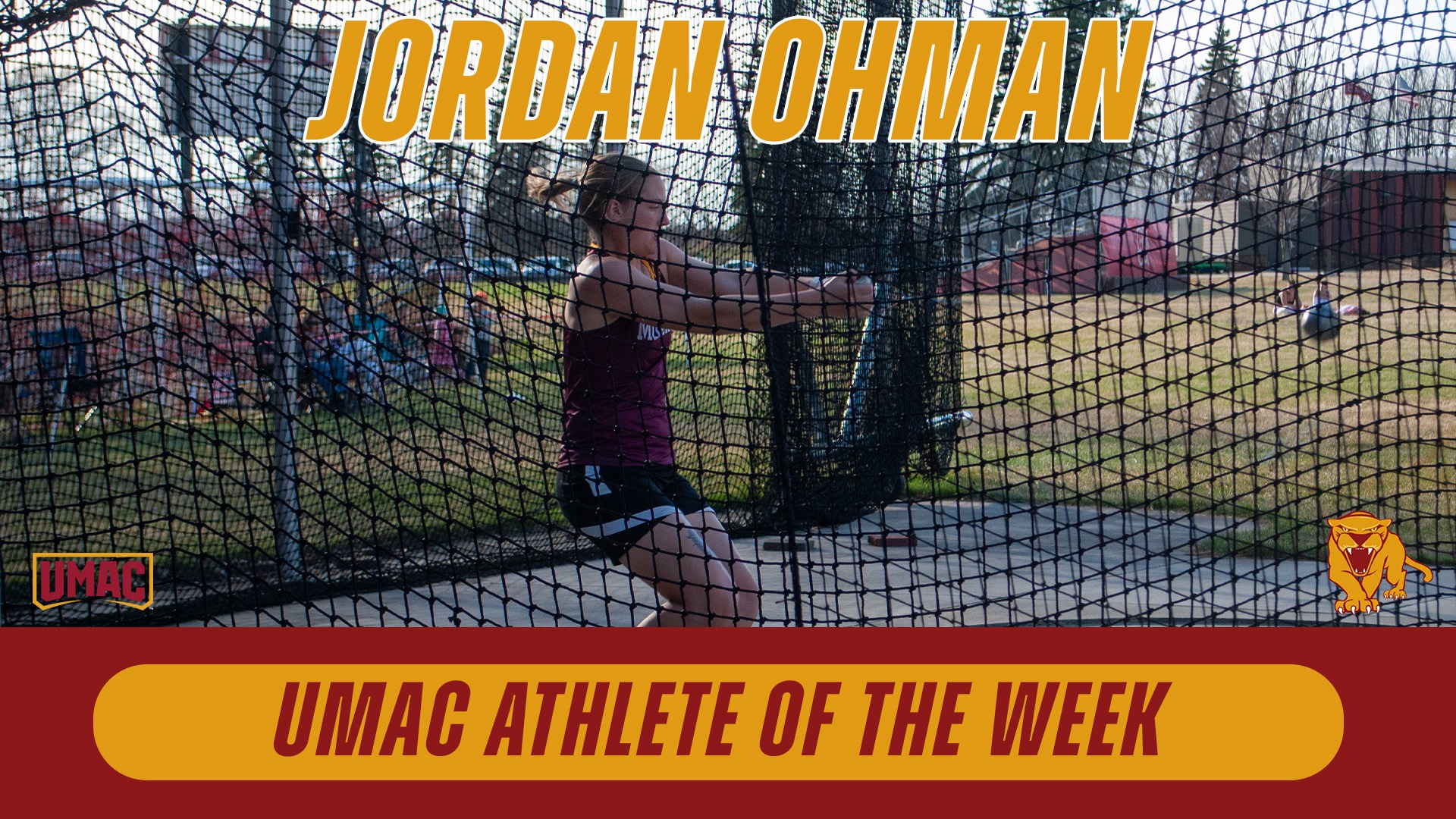 Jordan Ohman UMAC Athlete of the Week
