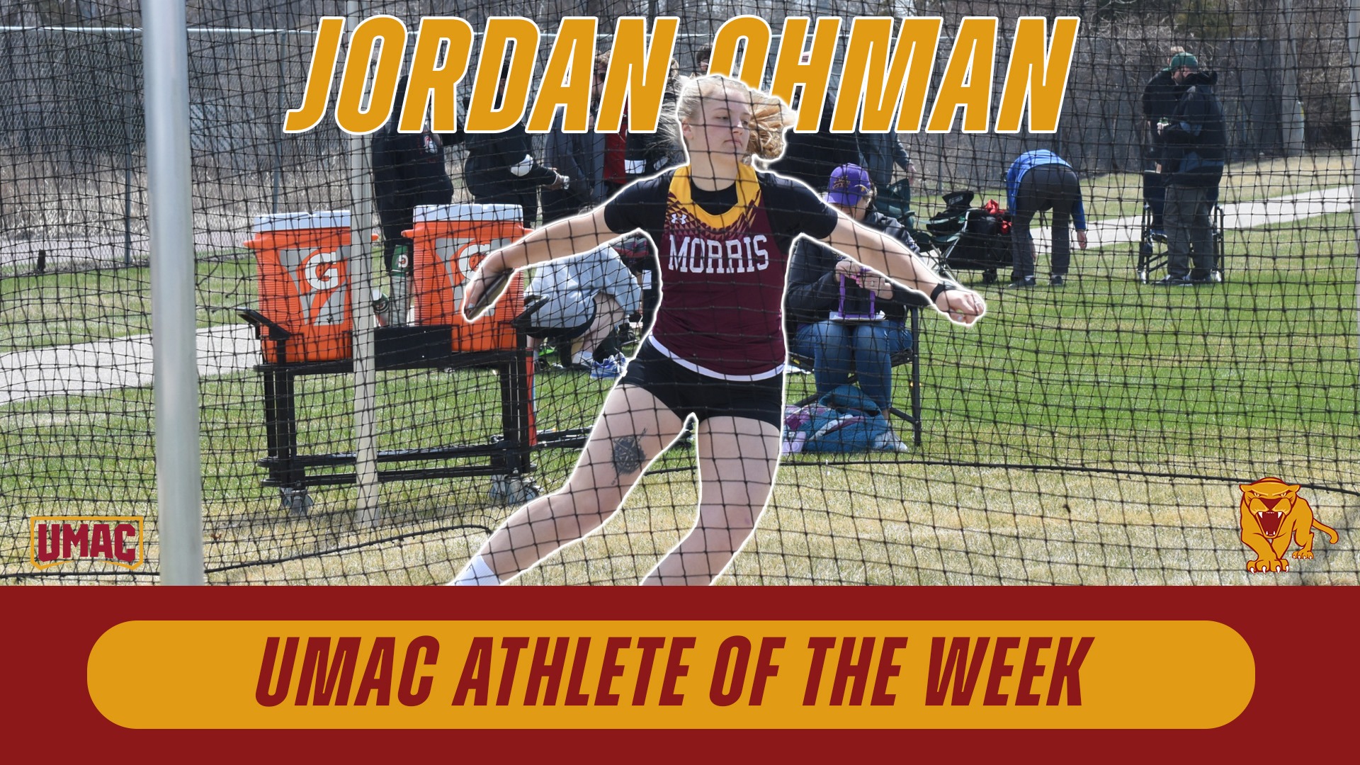 Jordan Ohman UMAC Athlete of the Week