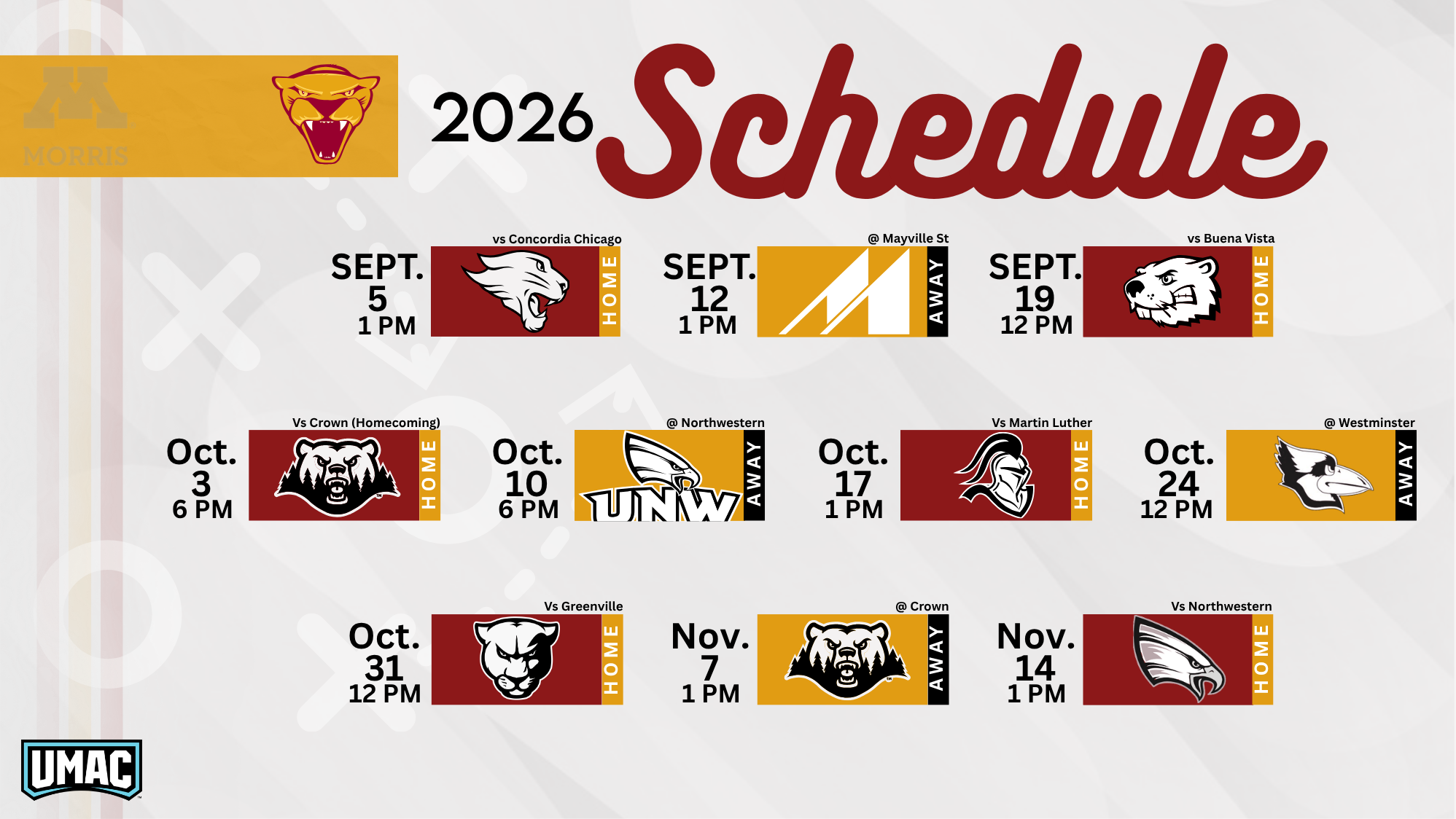 2026 Cougar Football Schedule