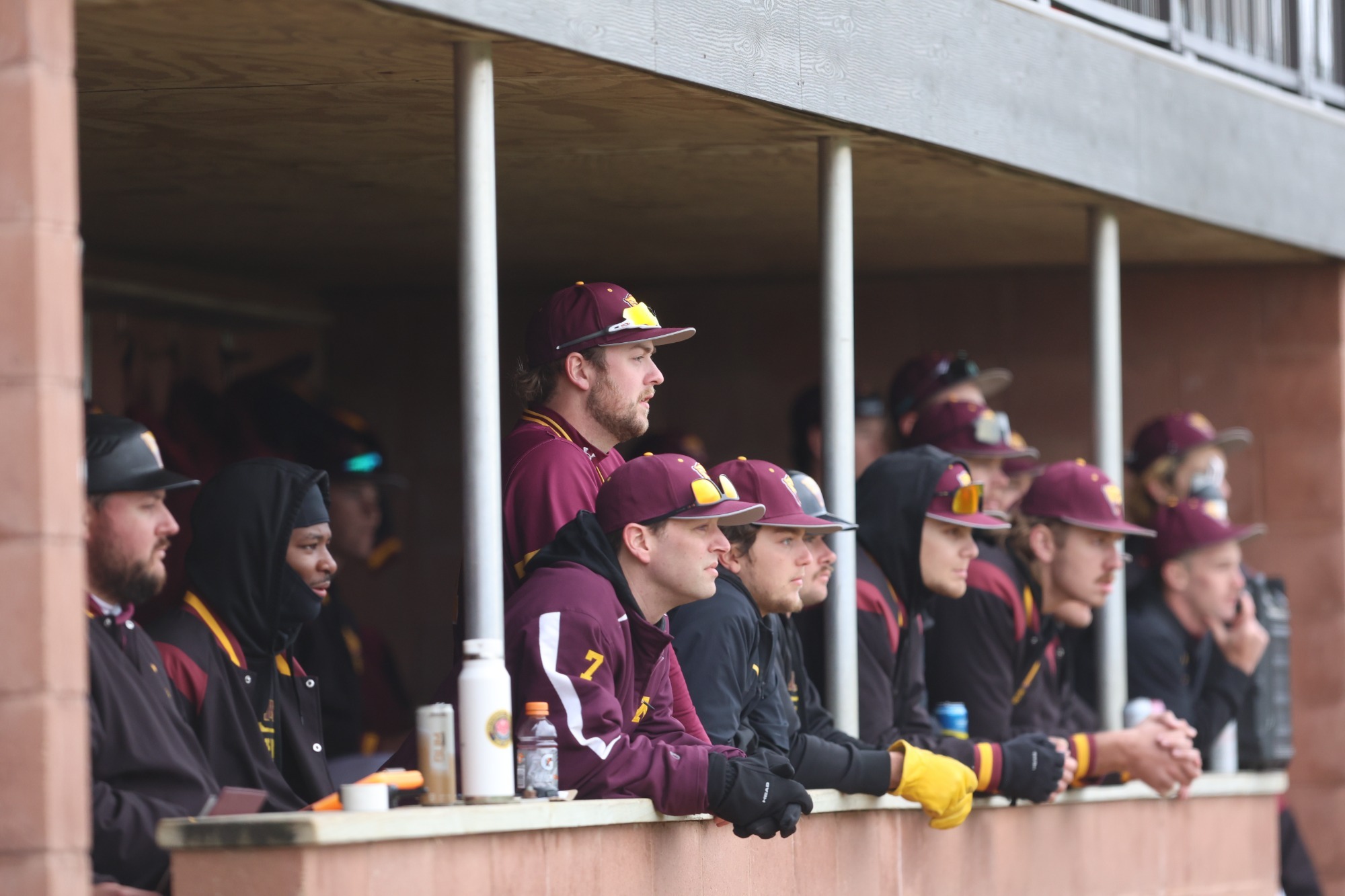 Baseball Dugout - Action Shot- Baseball vs Concordia