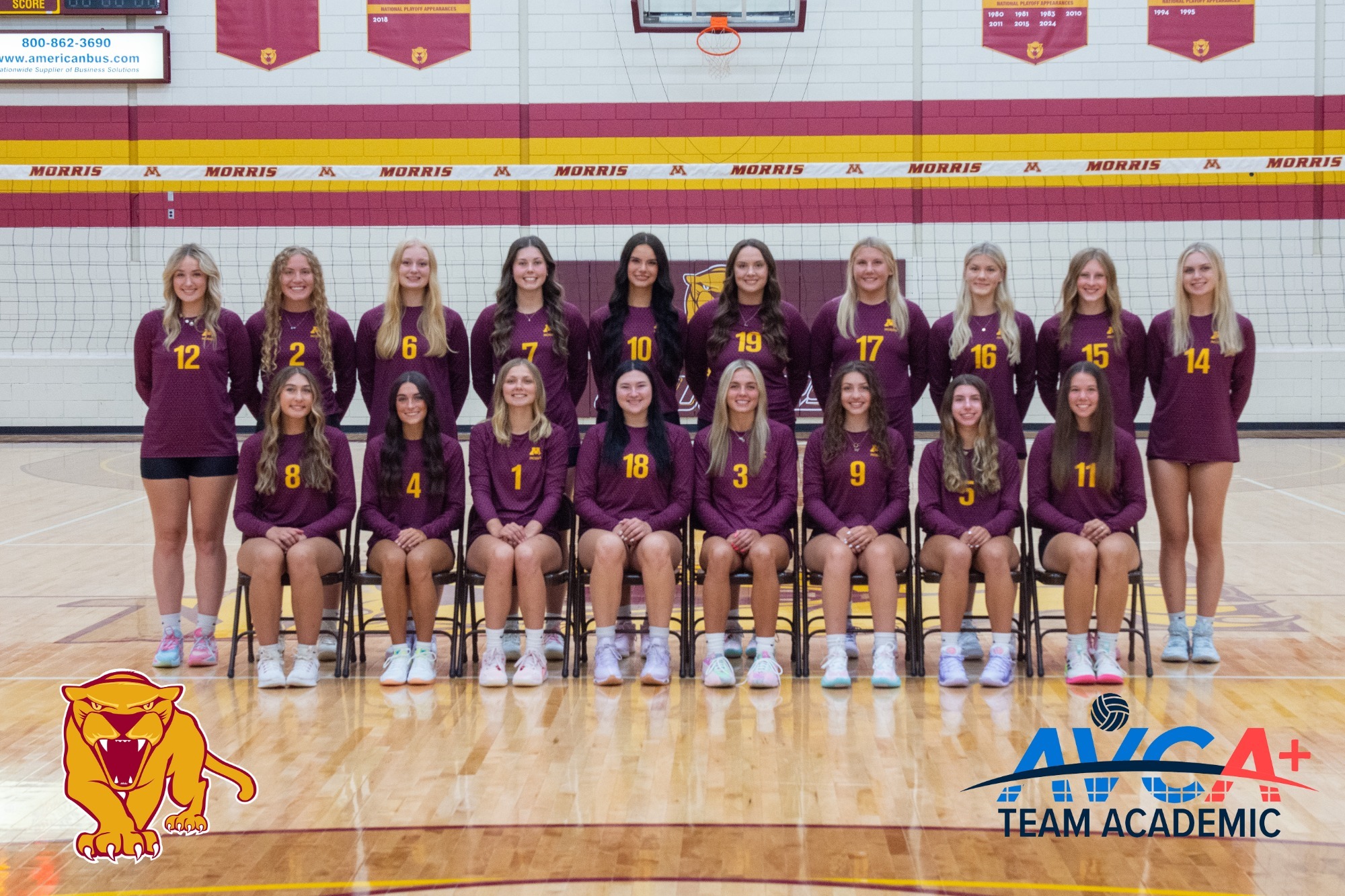 AVCA Volleyball Team Photo 2025