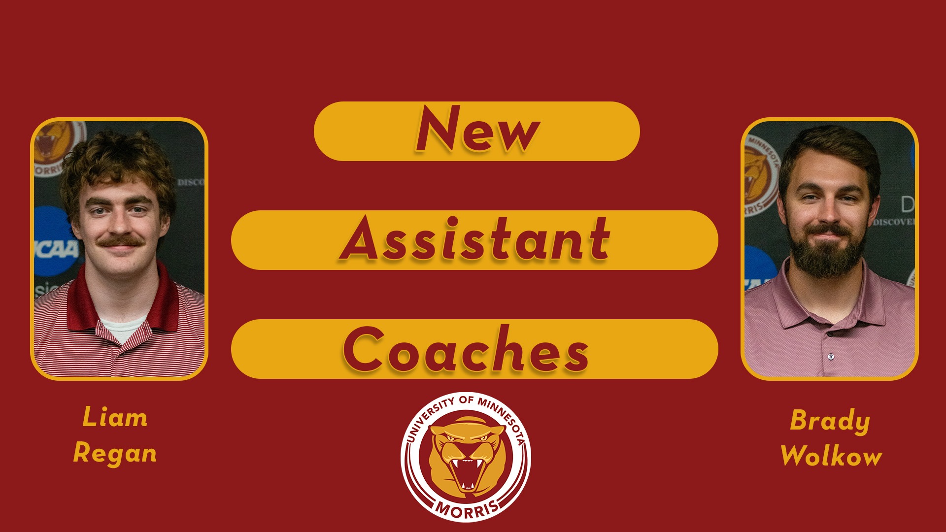 New Assistant Coaches Liam Regan Brady Wolkow