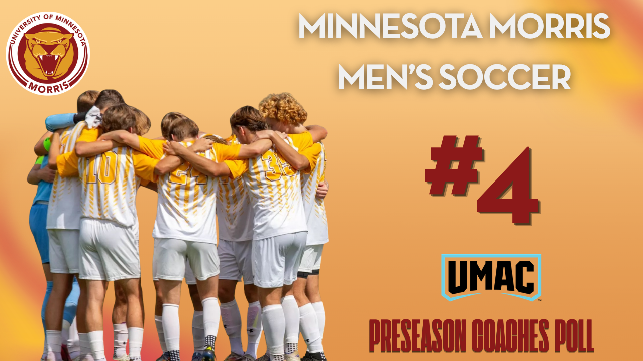 Minnesota Morris Men's Soccer #4 UMAC Preseason Coaches Poll