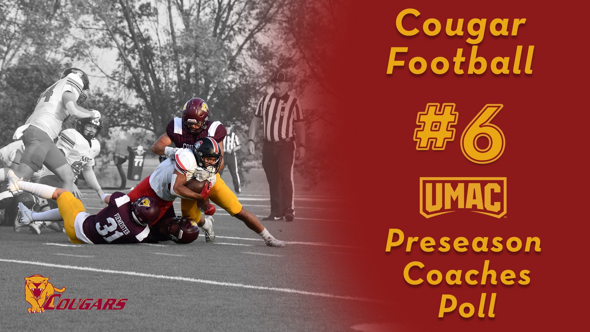 Cougar Football #6 UMAC Preseason Coaches Poll