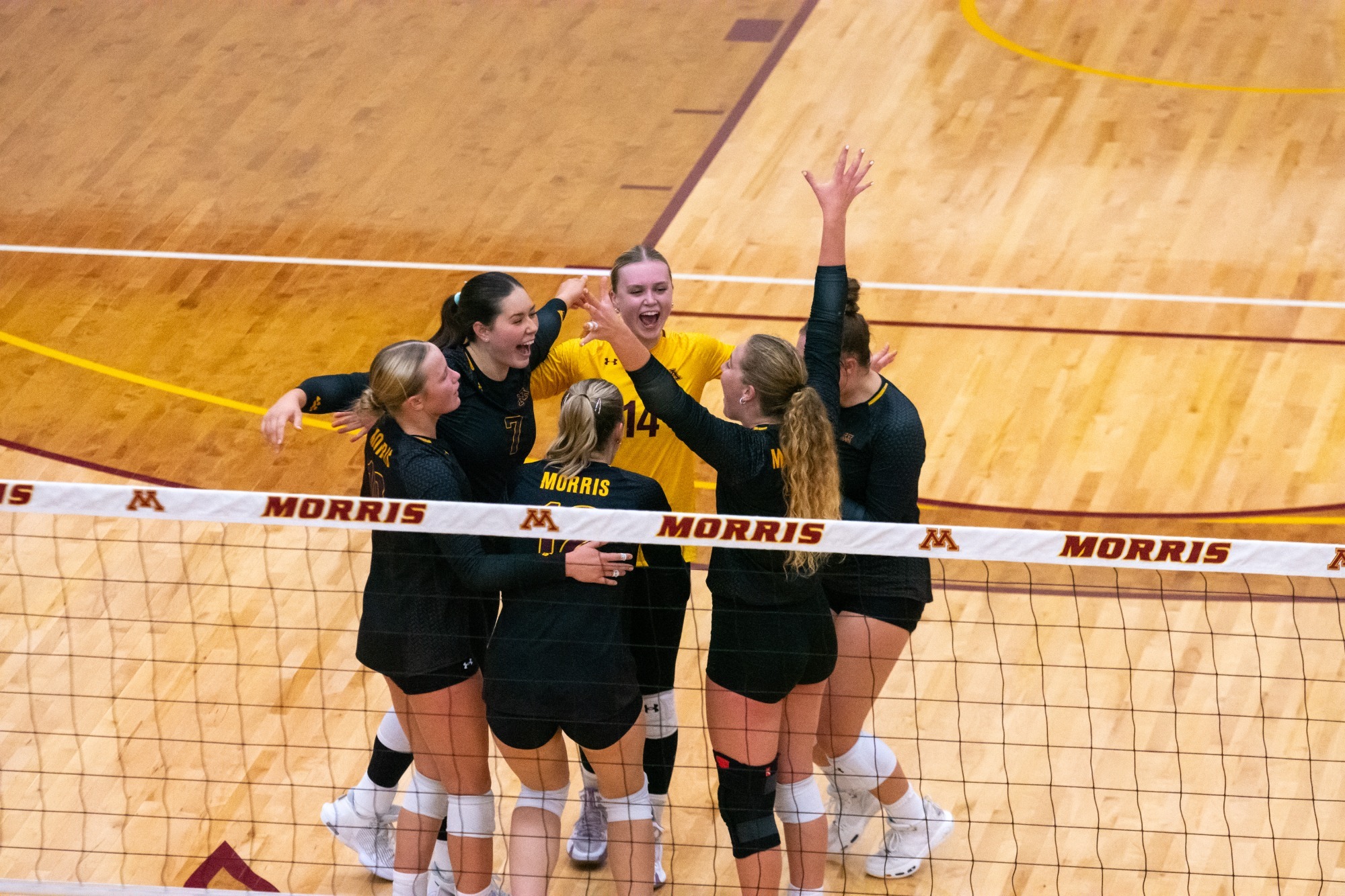 Volleyball Celebration - Action Shot- Volleyball vs Bethany Lutheran