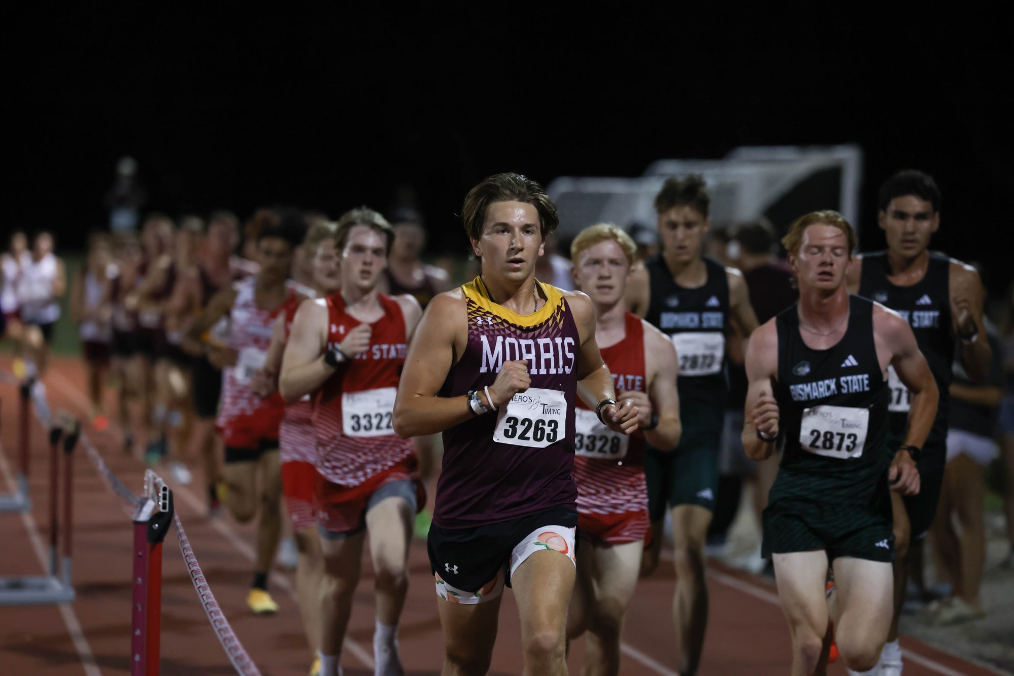 Noah Johnson - Action Shot- Men's Cross Country at Dragon Twilight Invite