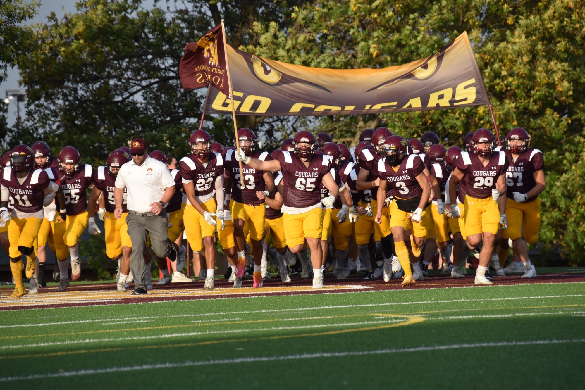 Football pregame run on
