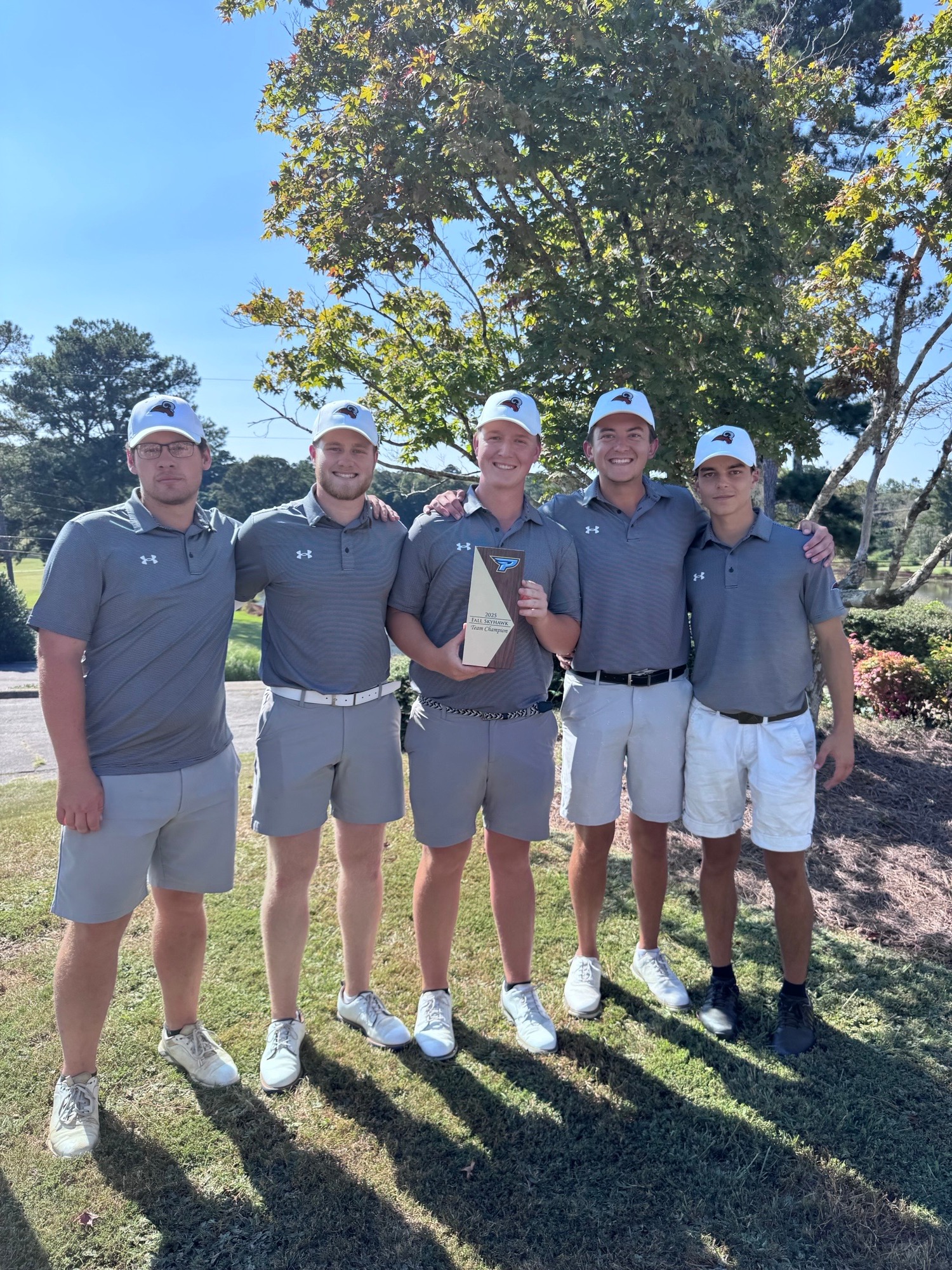 Men's Golf With 2025 Fall Men's Skyhawk Invite Trophy