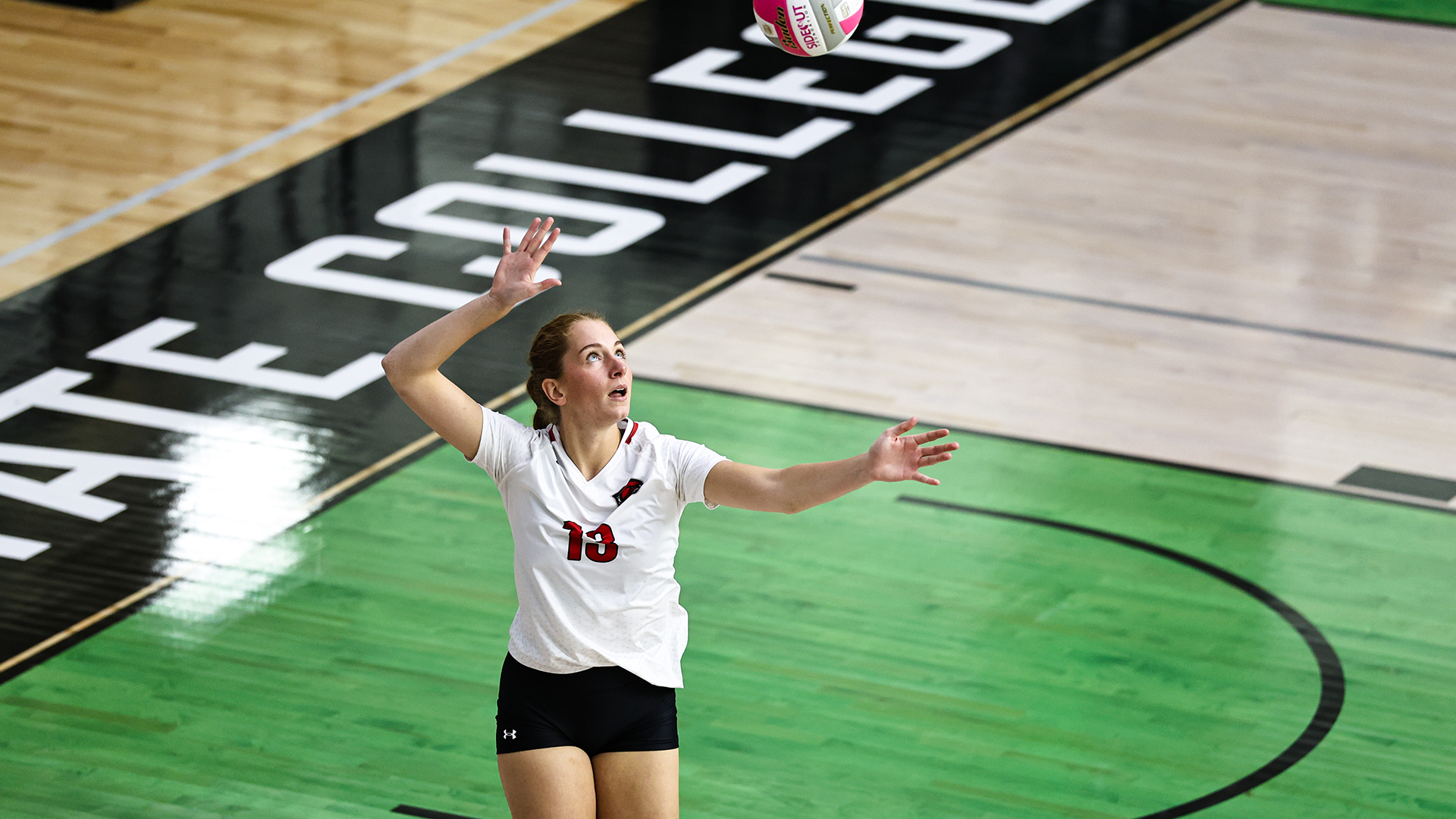 Jaiden Perez serve at Bismarck State 10/16/26