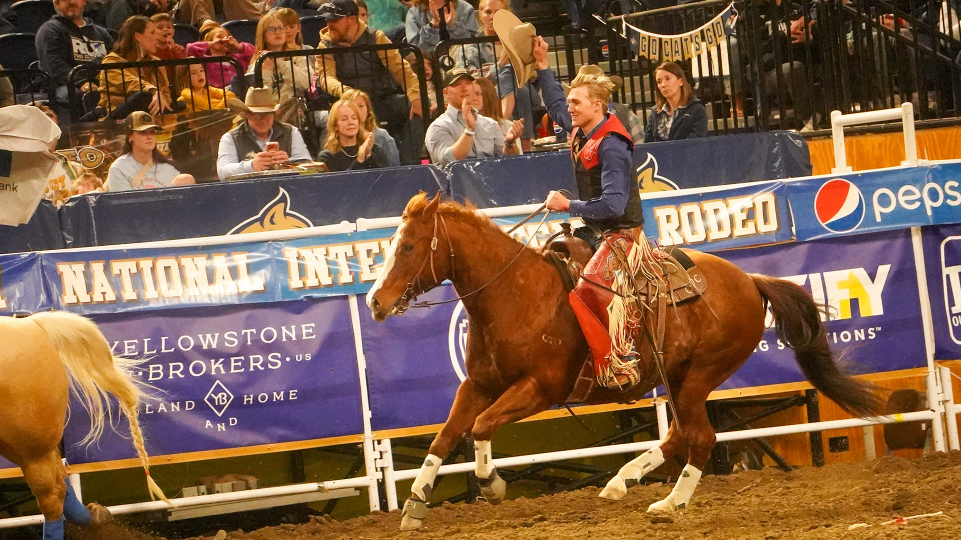 Laughery victory lap MSU 