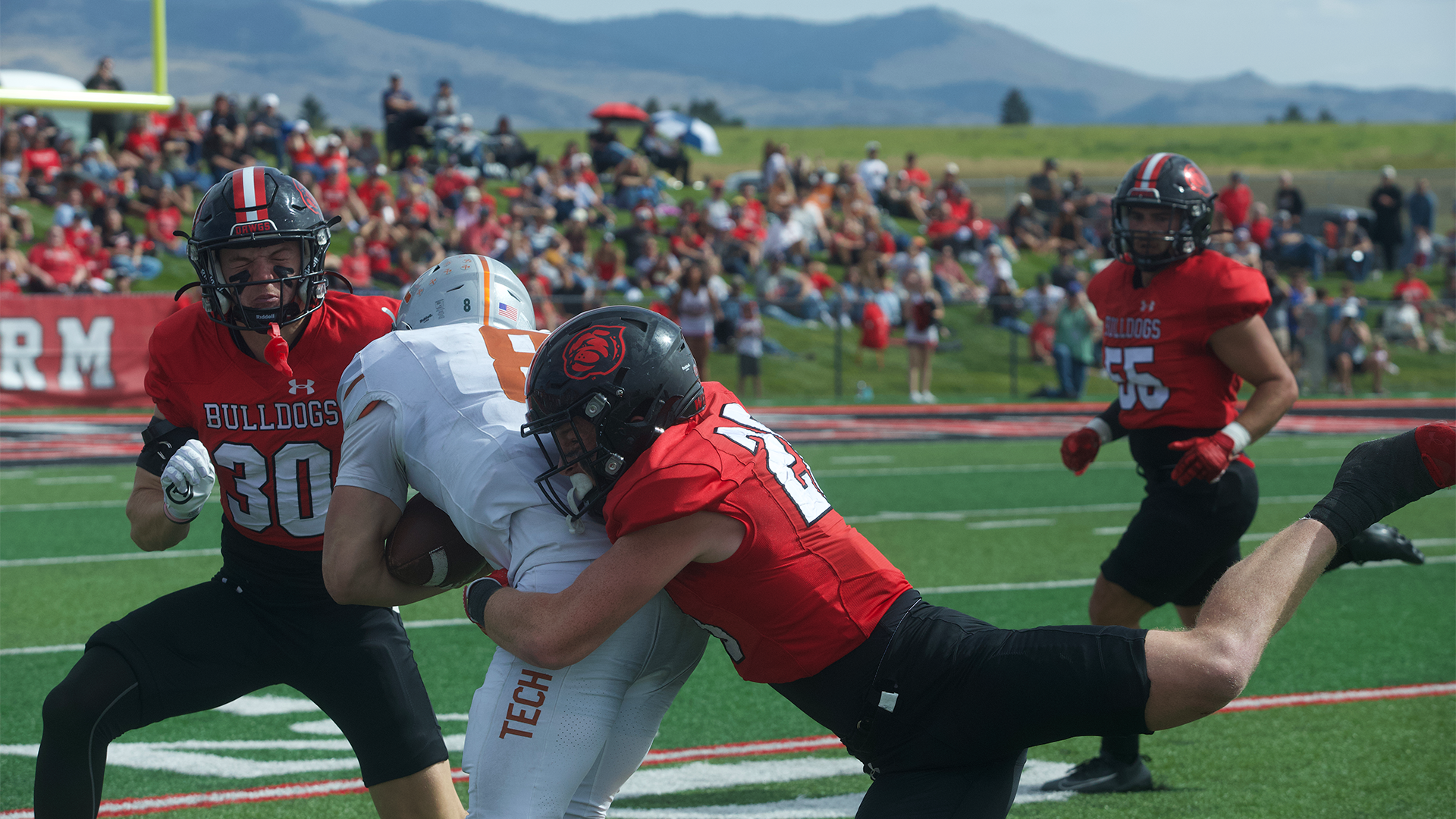 Dunlea and Blomquist Tackle vs Tech