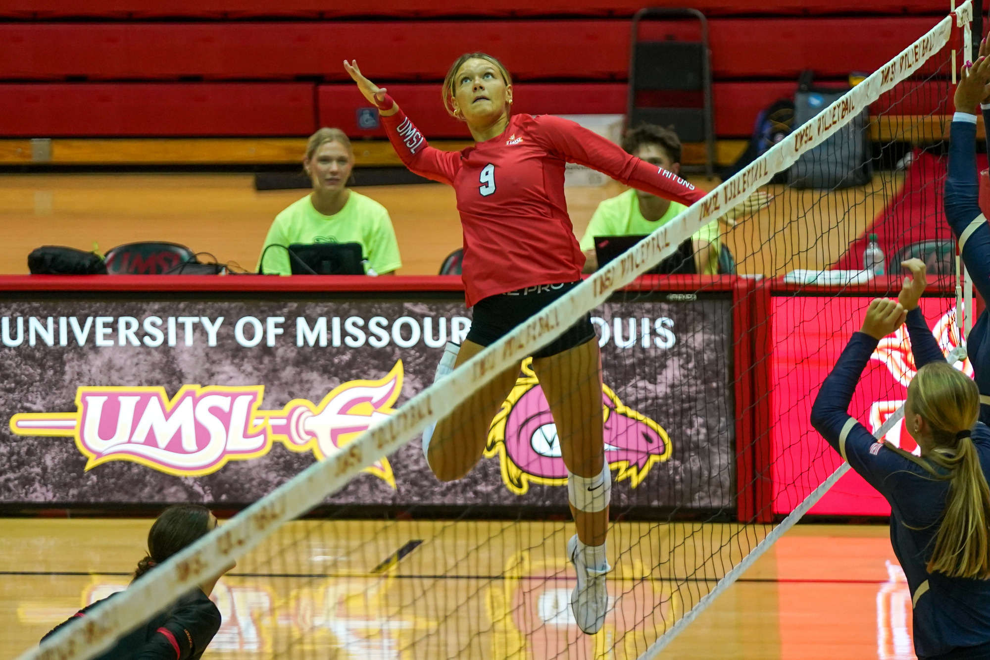 Maggie Johnson goes up for an attack