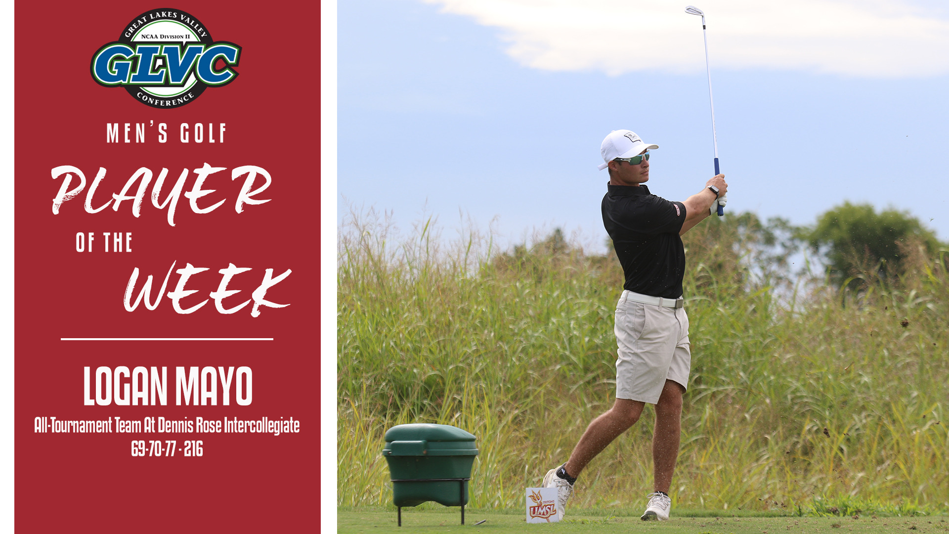 Logan Mayo named Great Lakes Valley Conference Men's Golf Player of the Week