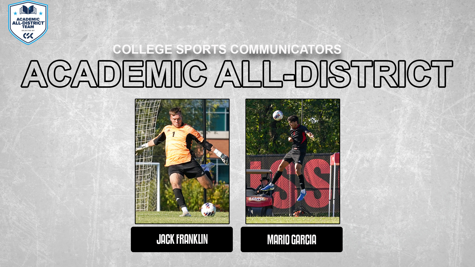 2025 UMSL Men's Soccer College Sports Communicators Academic All-District Selections