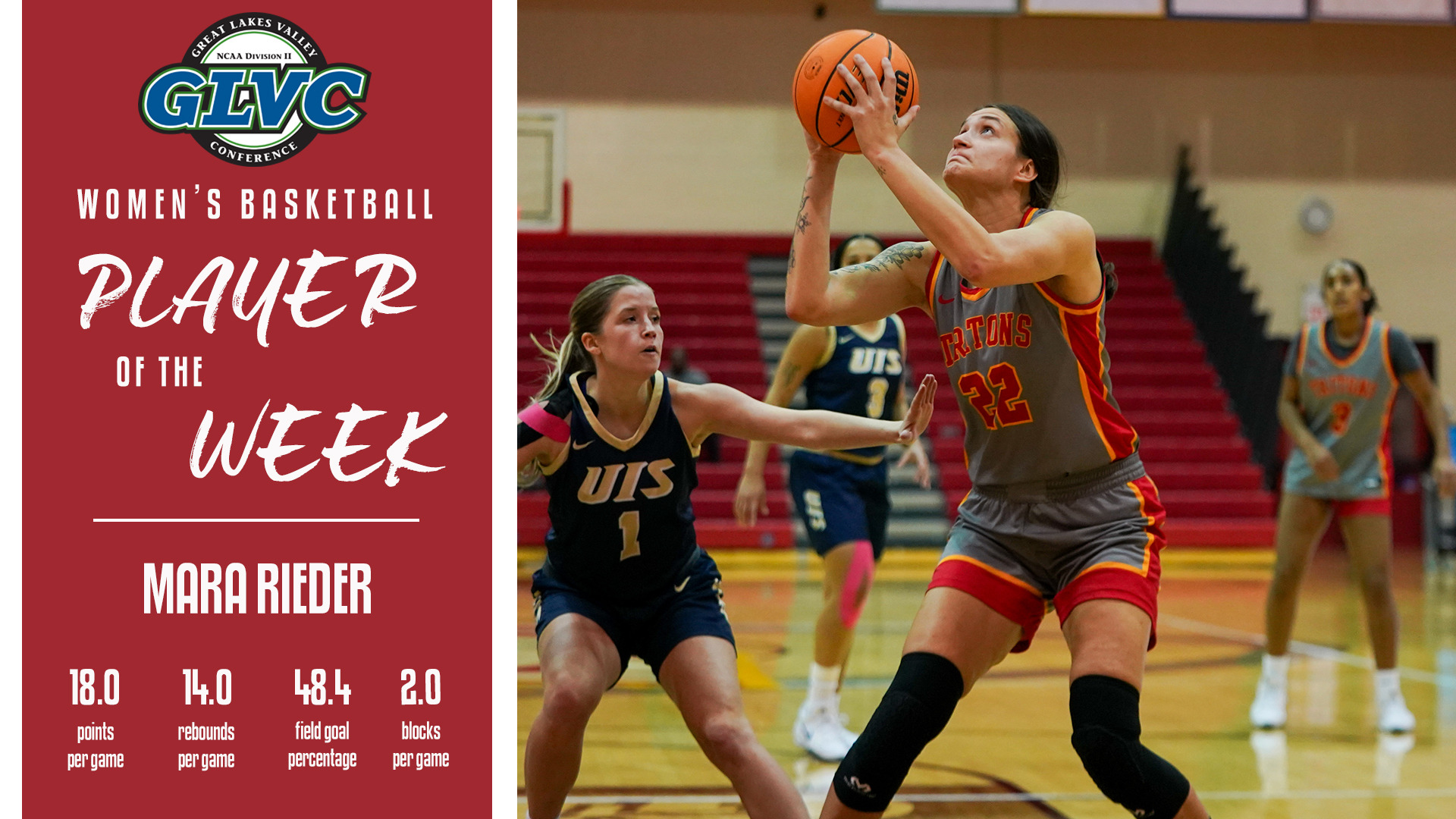 Mara Rieder named Great Lakes Valley Conference Women's Basketball Player of the Week for Dec. 1, 2025