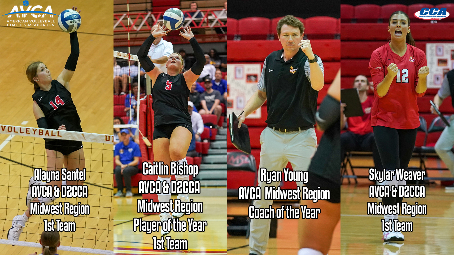 2025 Volleyball AVCA and D2CCA All-Region Award Winners