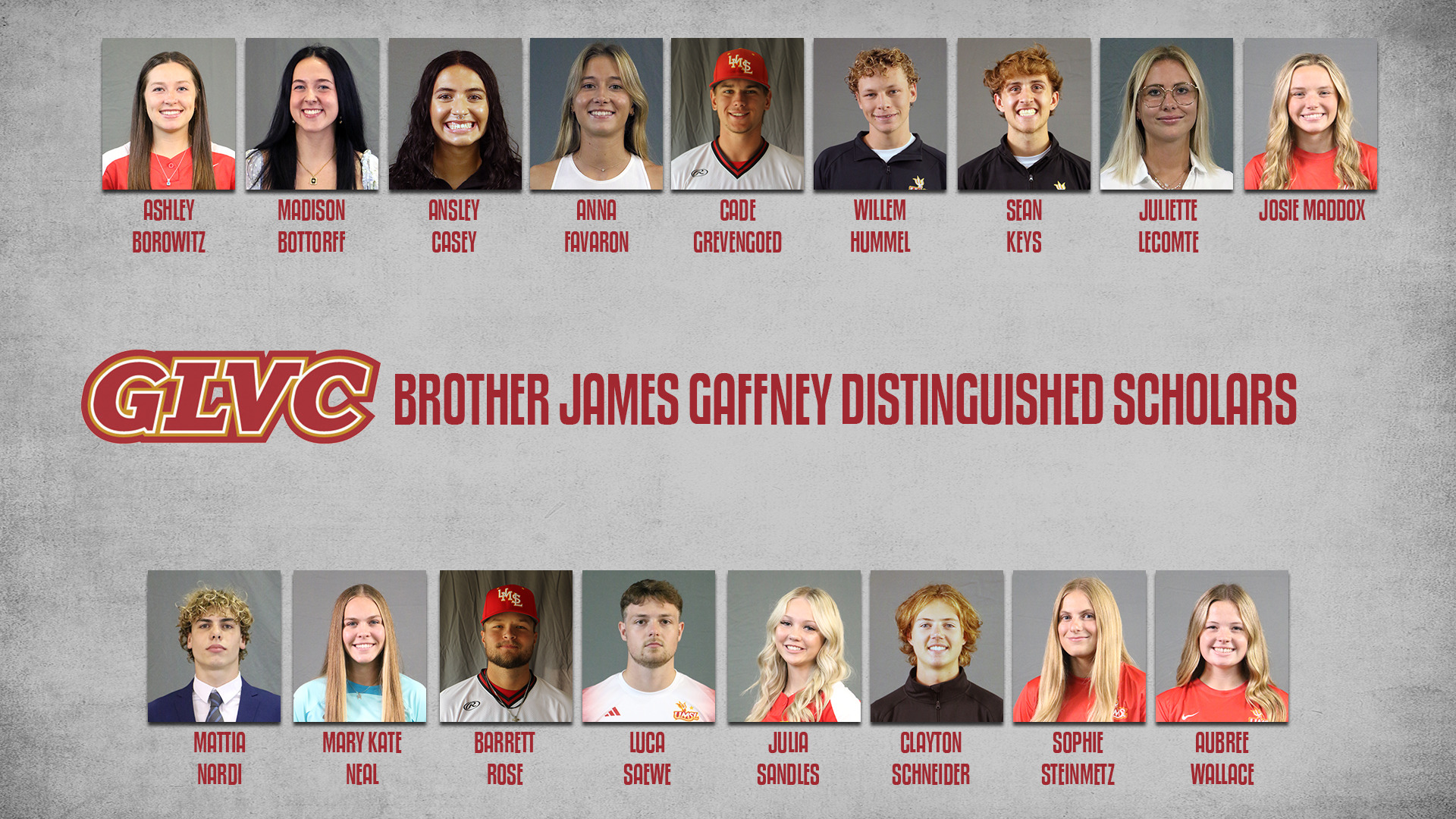 UMSL's 17 Brother James Gaffney FSC Distinguished Scholars