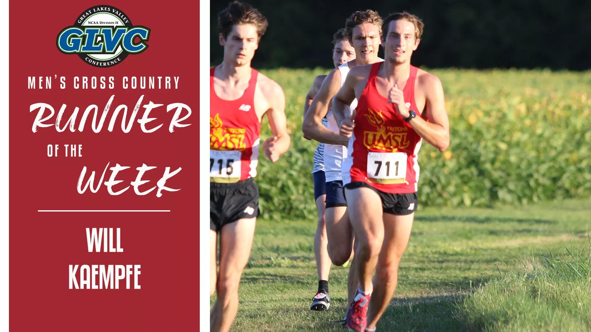Will Kaempfe named Great Lakes Valley Conference Men's Cross Country Runner of the Week